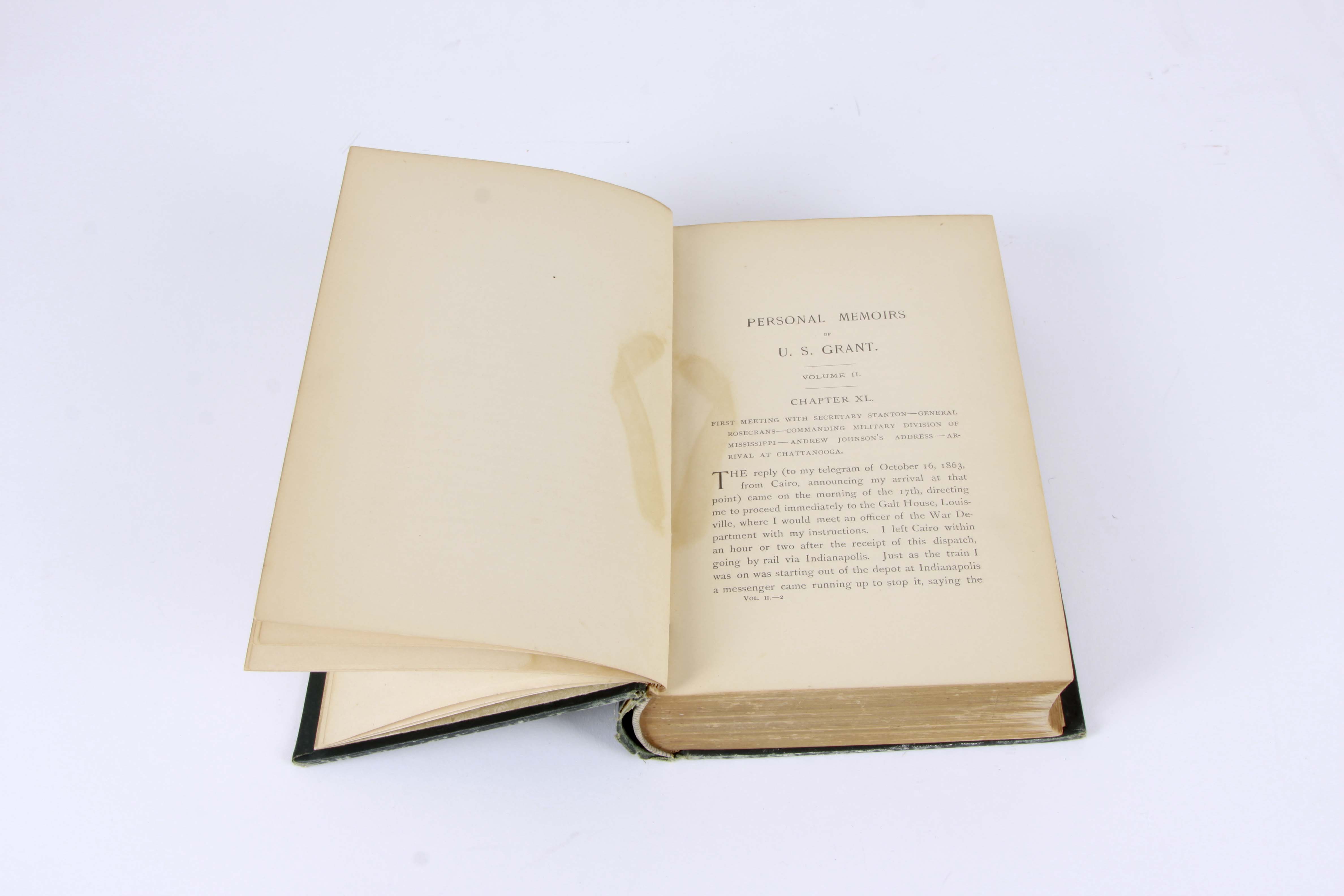 Antique "Personal Memoirs of U.S. Grant" Vol. I and II