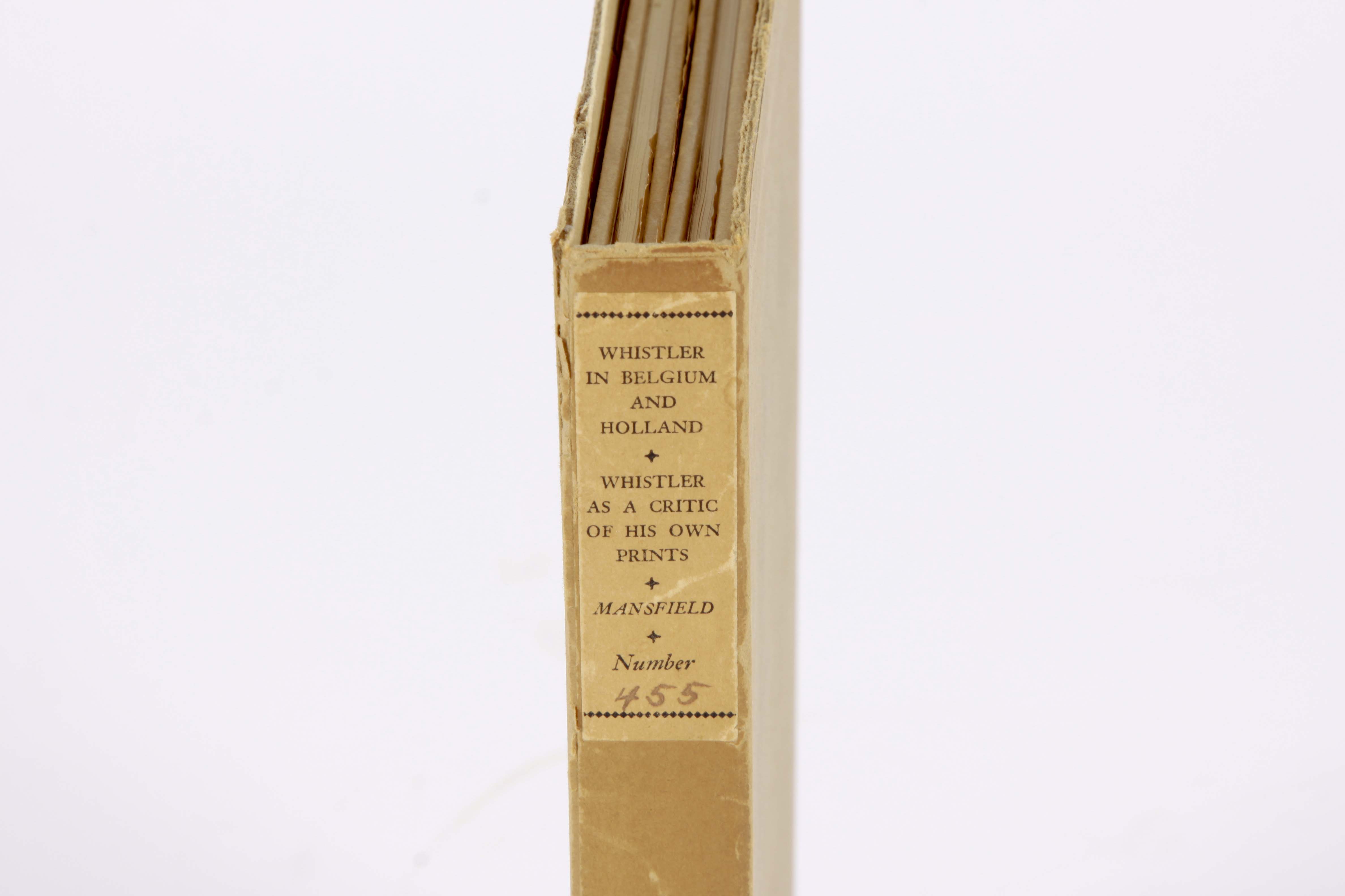 Limited First Edition Two Volume Set On Whistler By Mansfield