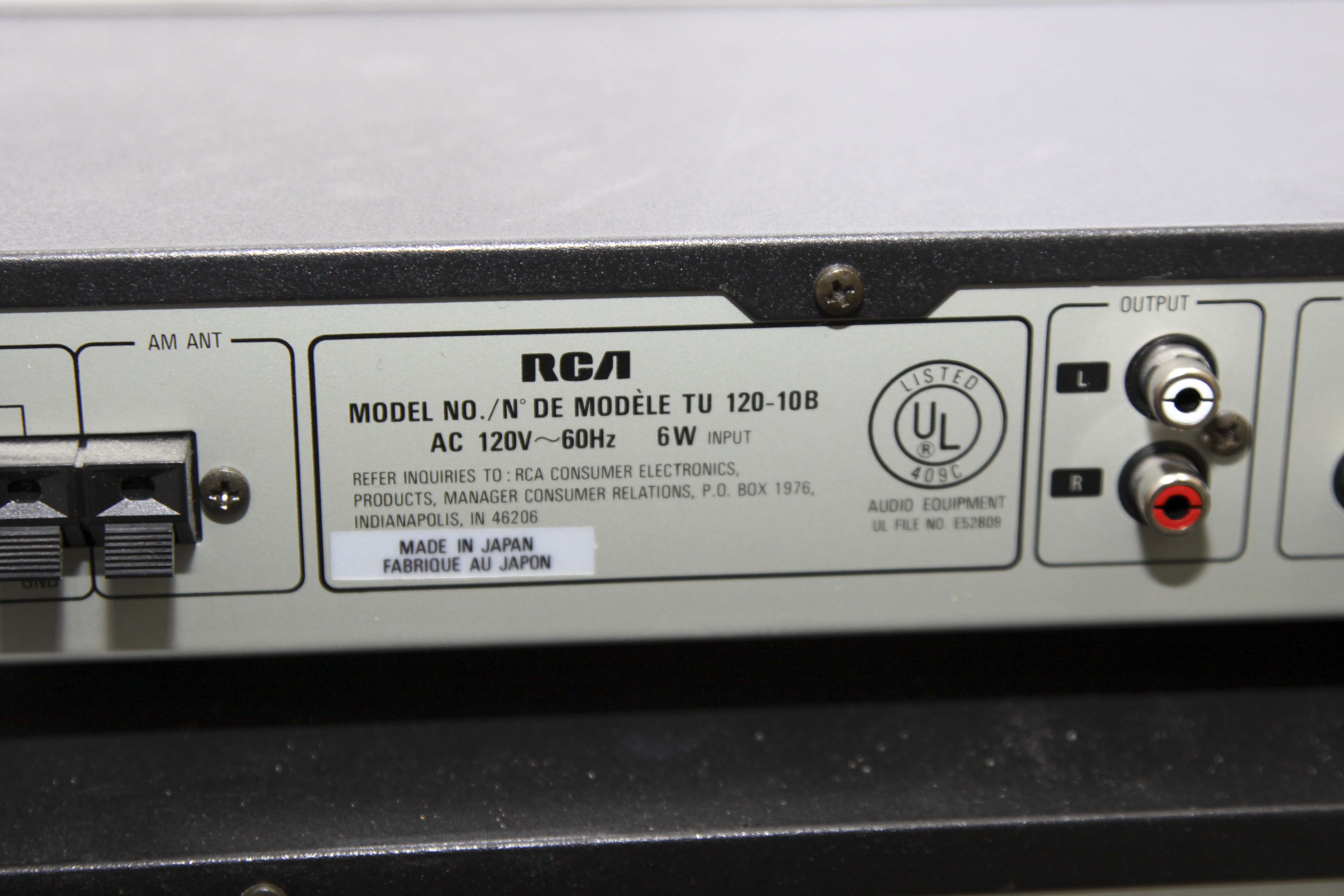RCA Tuner, CD Changer and Other Stereo Components