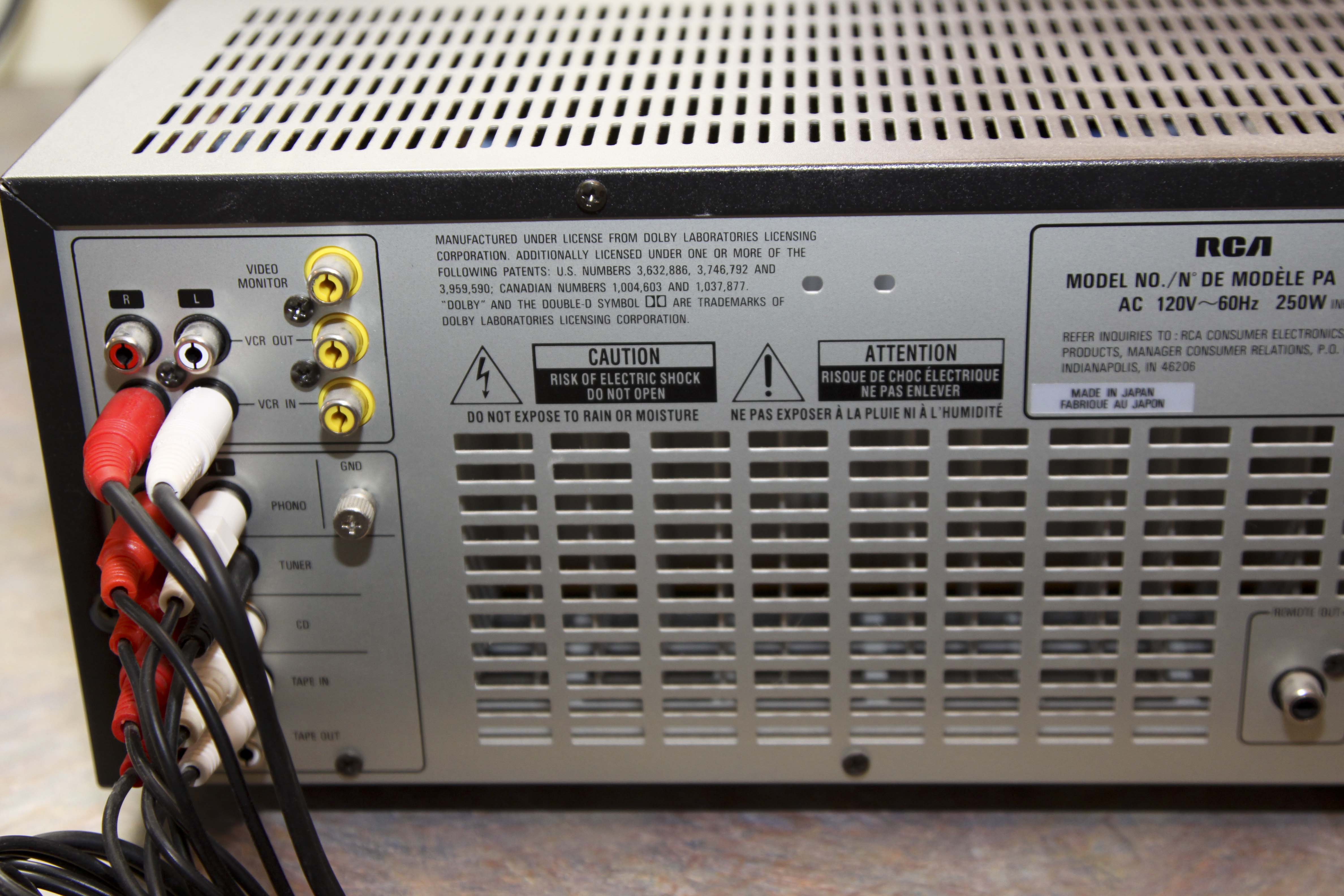 RCA Tuner, CD Changer and Other Stereo Components