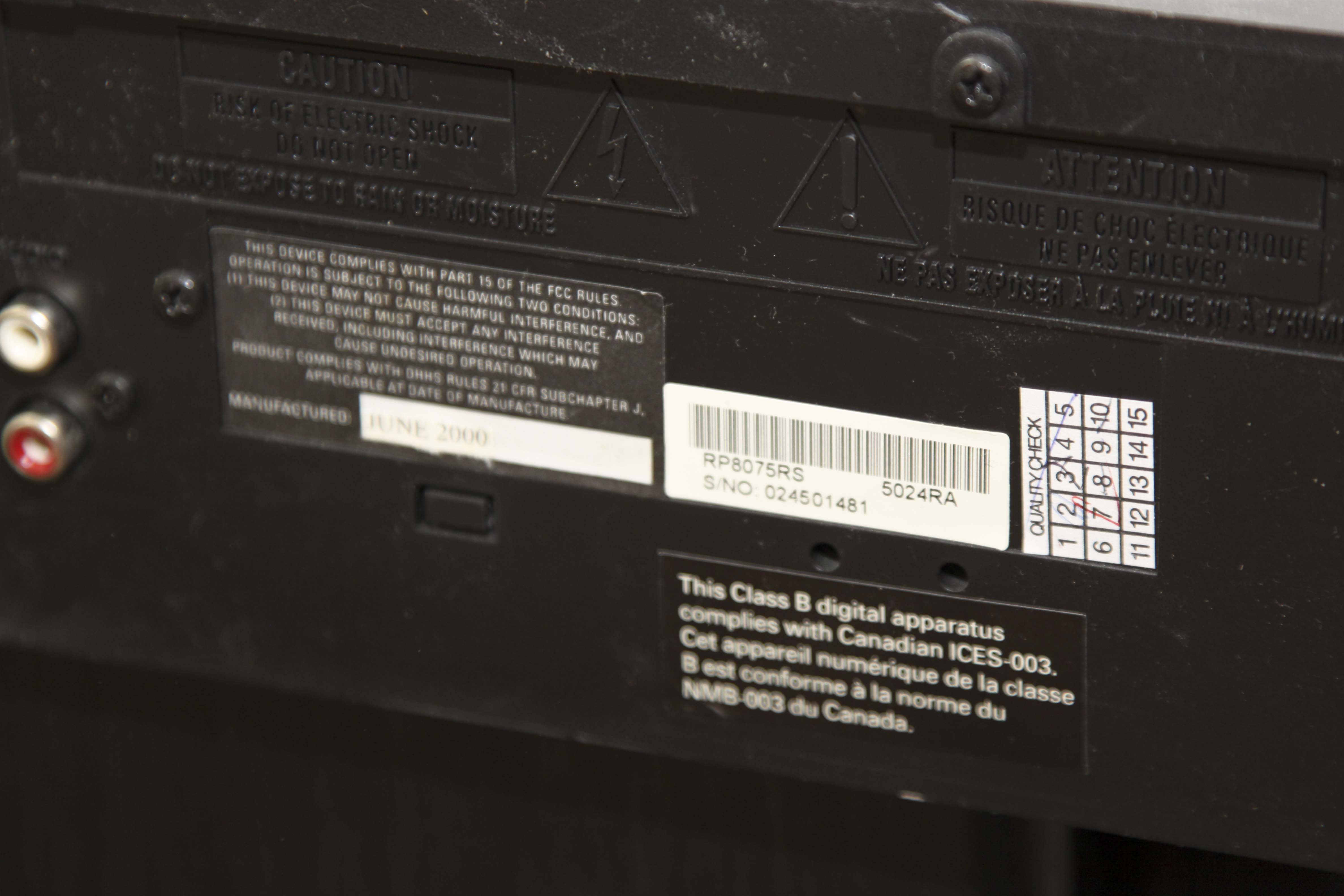 RCA Tuner, CD Changer and Other Stereo Components