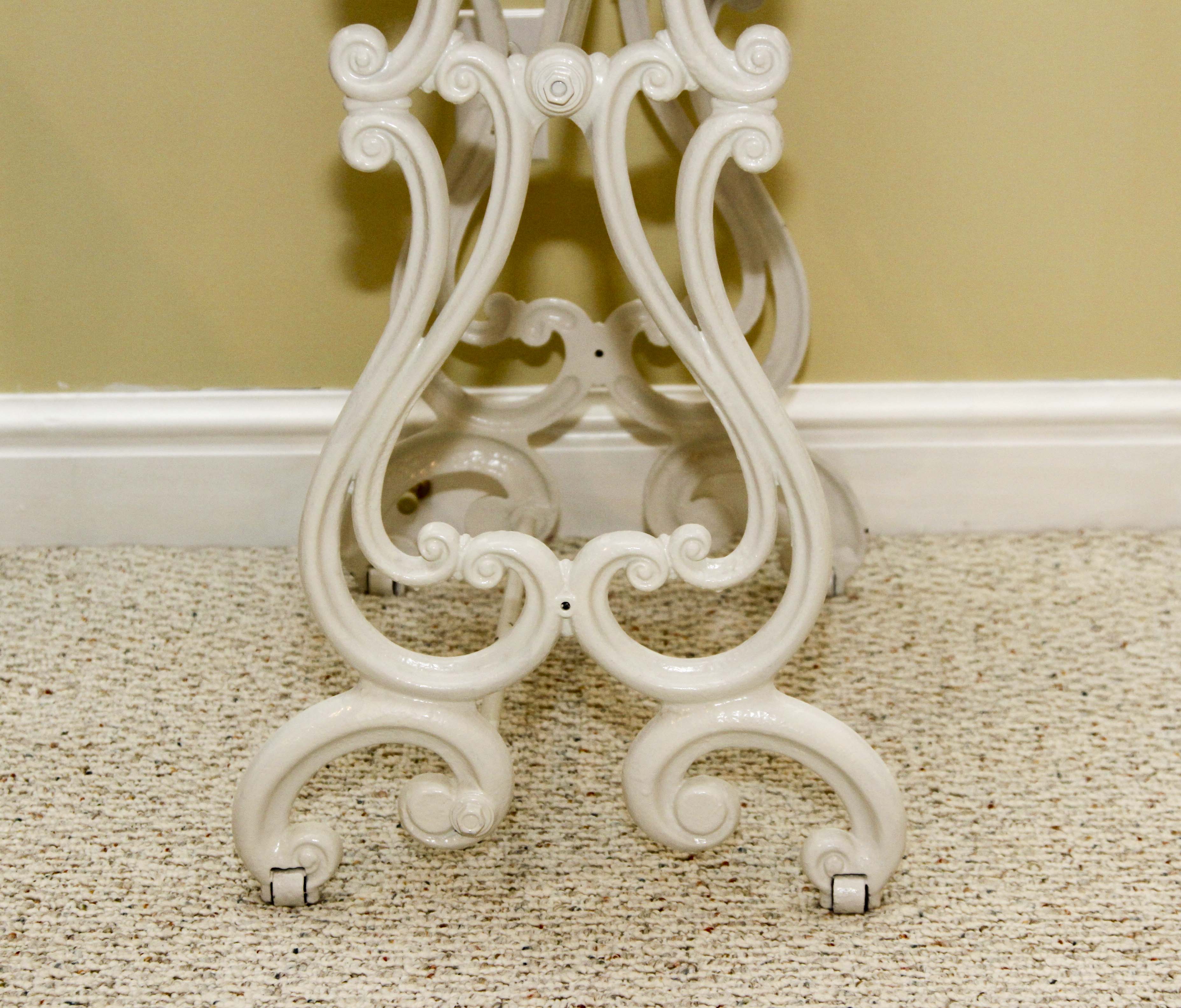 Painted Table and  Wicker Mirror