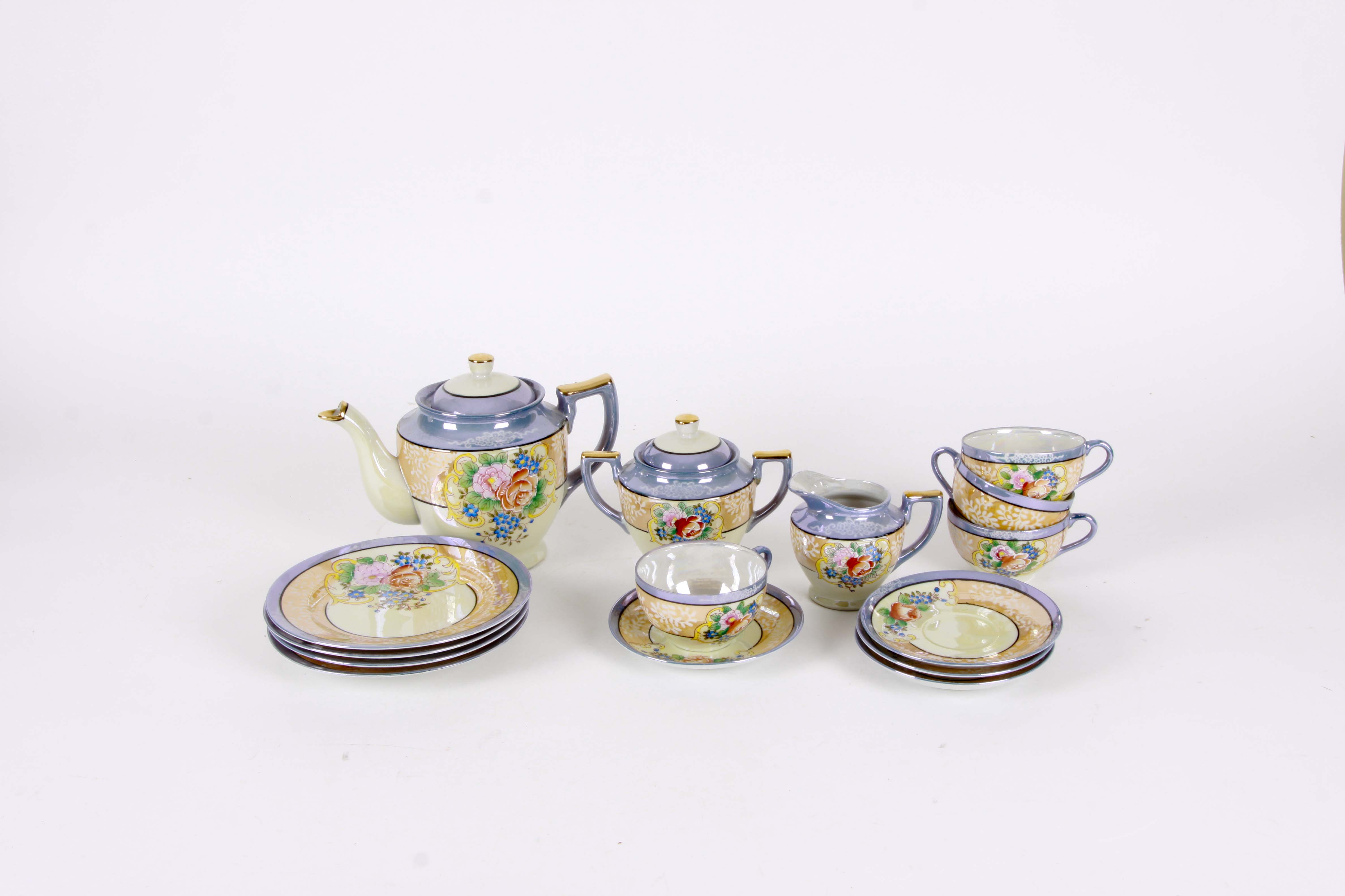Vintage Lusterware Tea Set