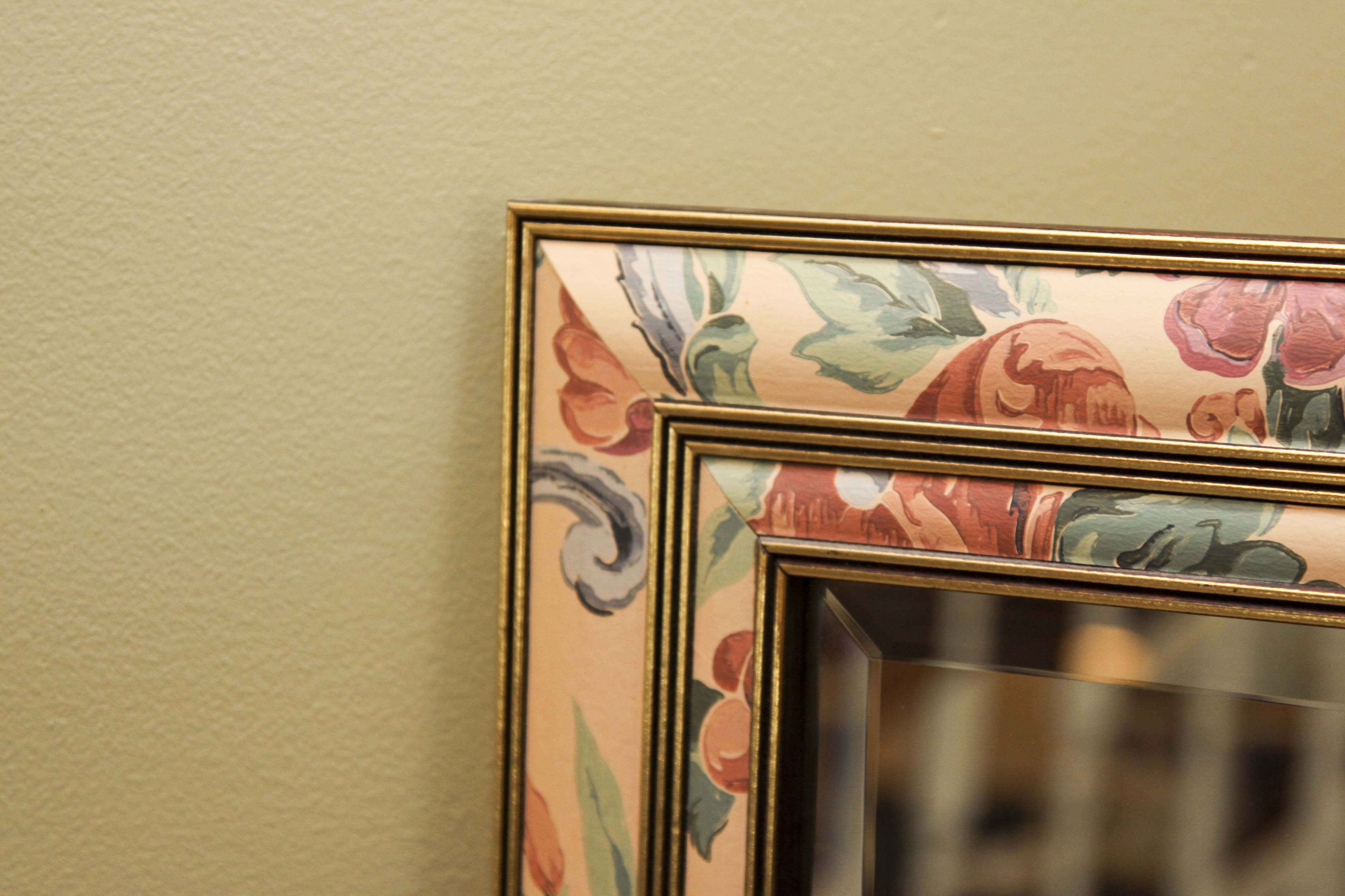 Hand Painted Folding Table with Mirror