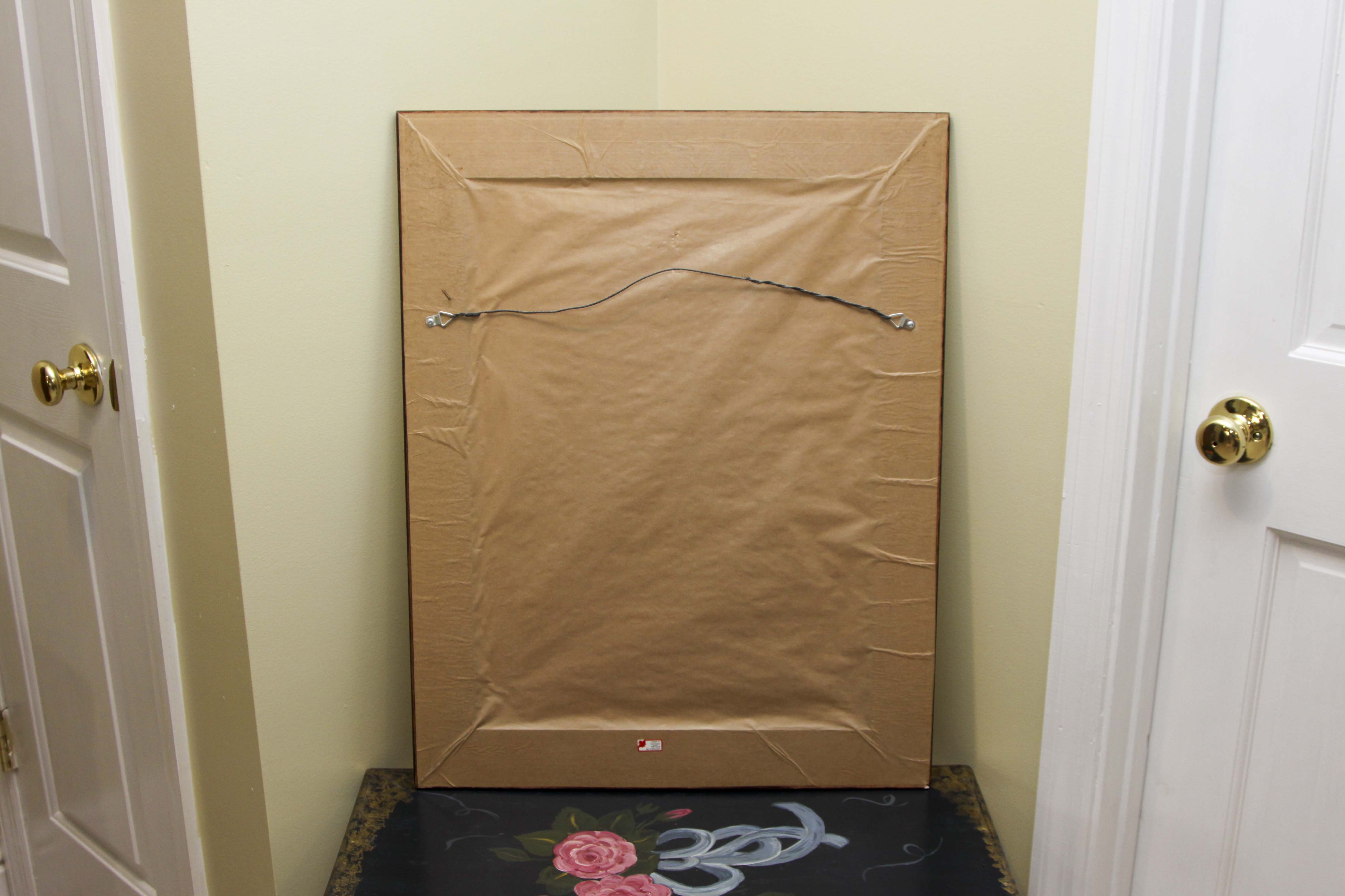 Hand Painted Folding Table with Mirror