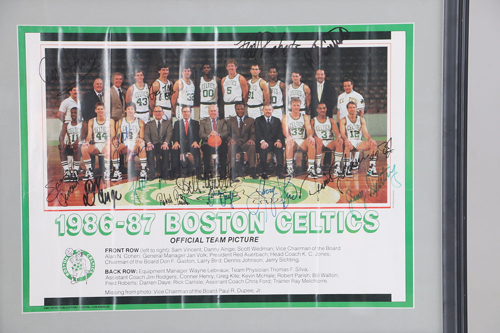 1986-1987 Boston Celtics Signed Team Picture