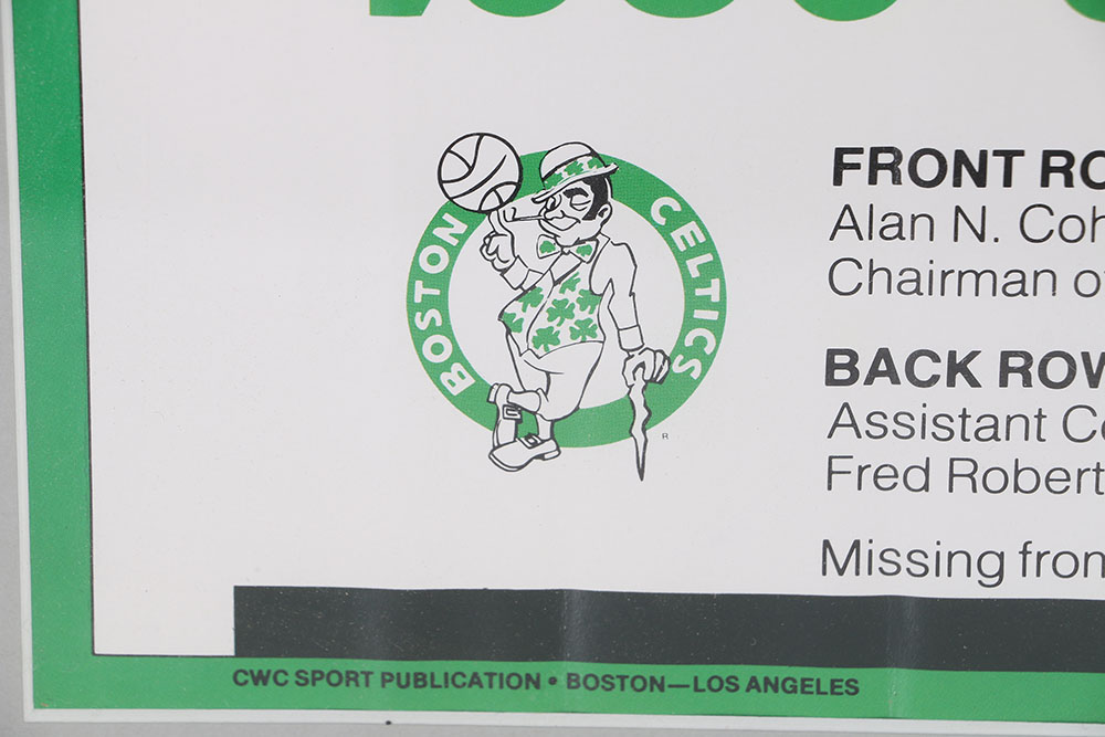 1986-1987 Boston Celtics Signed Team Picture