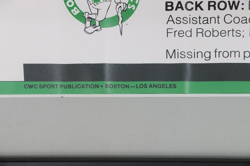 1986-1987 Boston Celtics Signed Team Picture