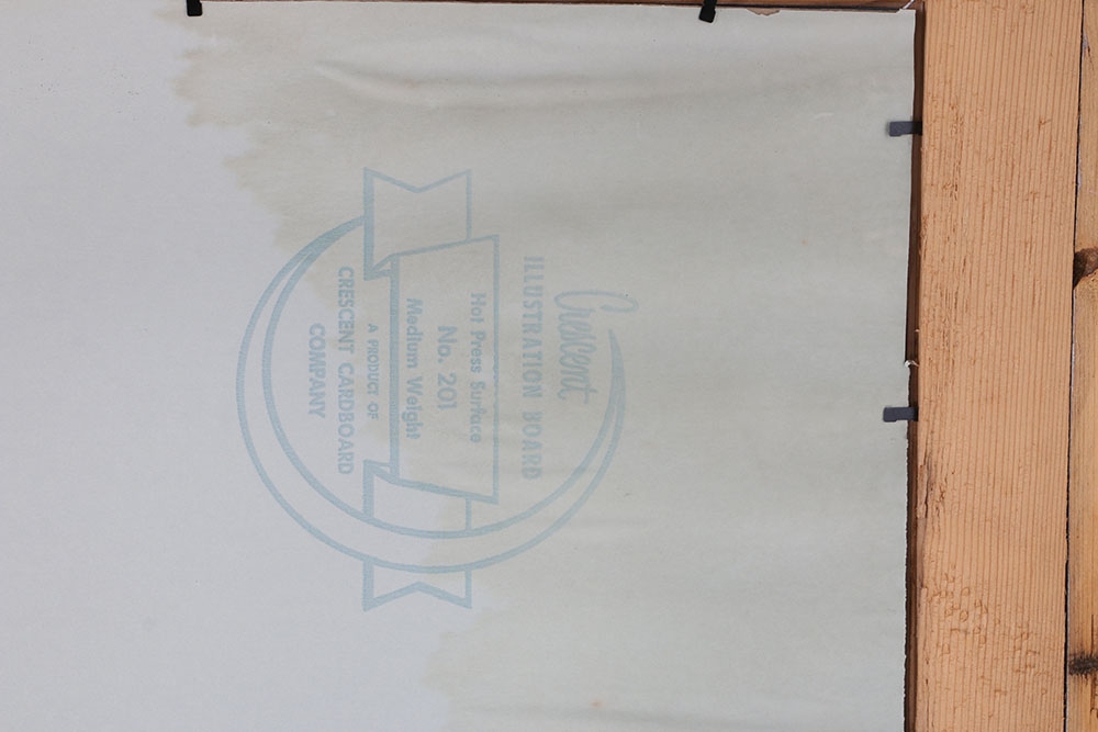 R. Schultz Original Signed Native American Inspired Drawing "White Cloud"