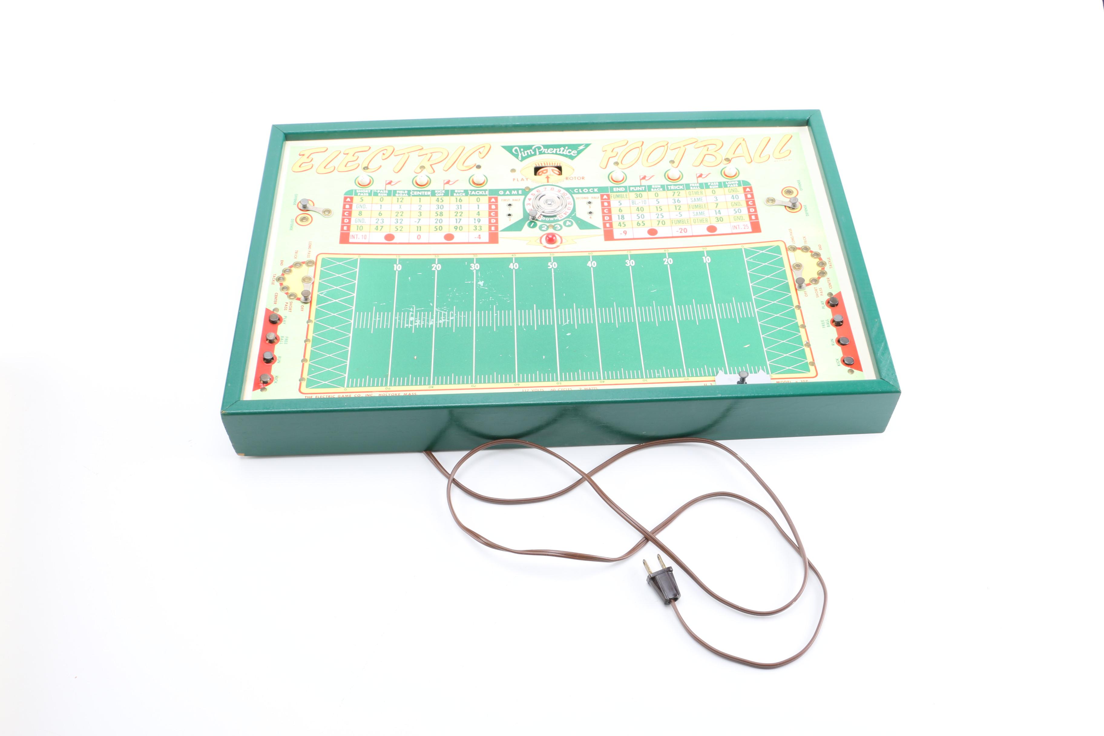 Circa 1950 Jim Prentice Electric Football Game