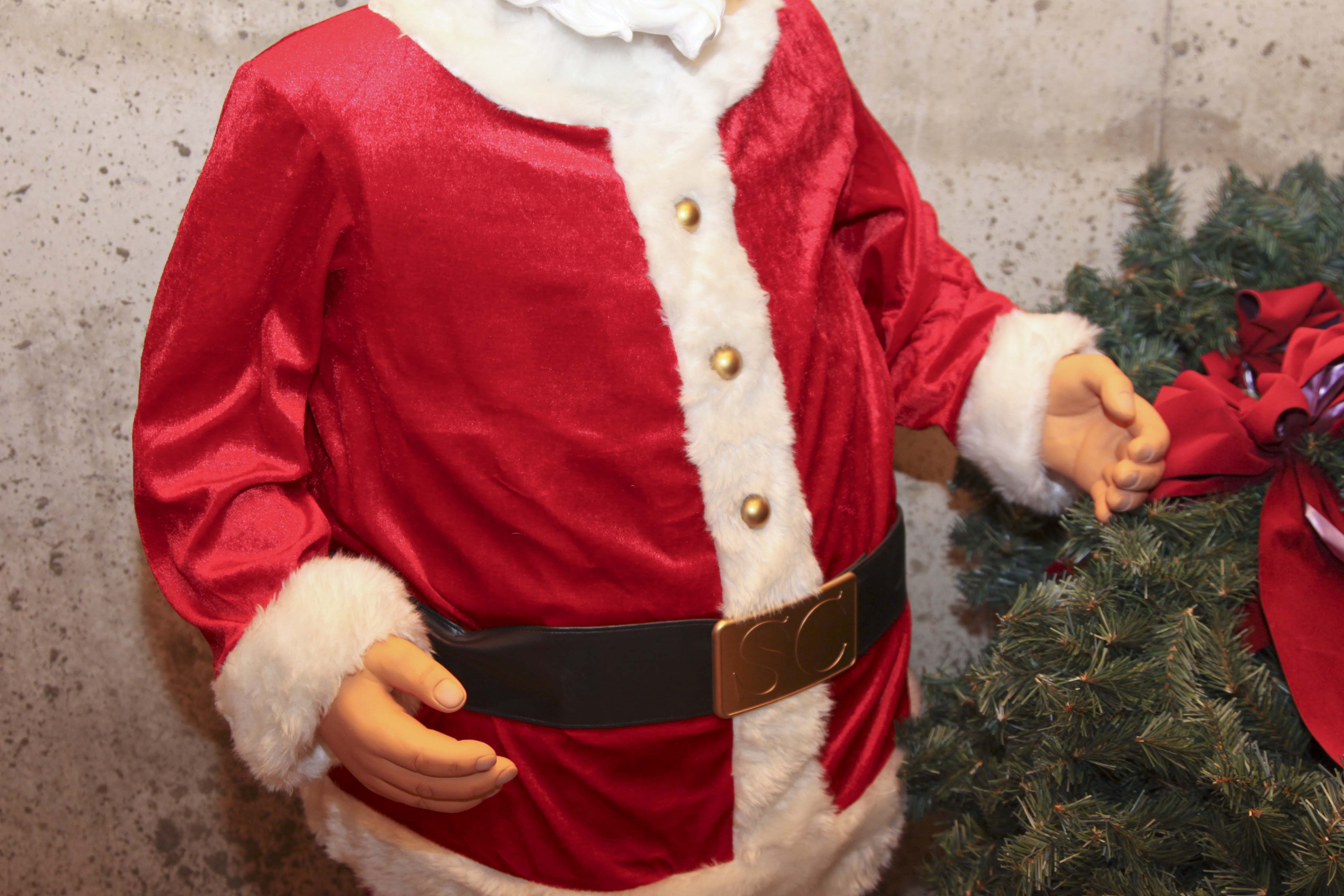 Animated Santa Claus and Christmas Decor Group