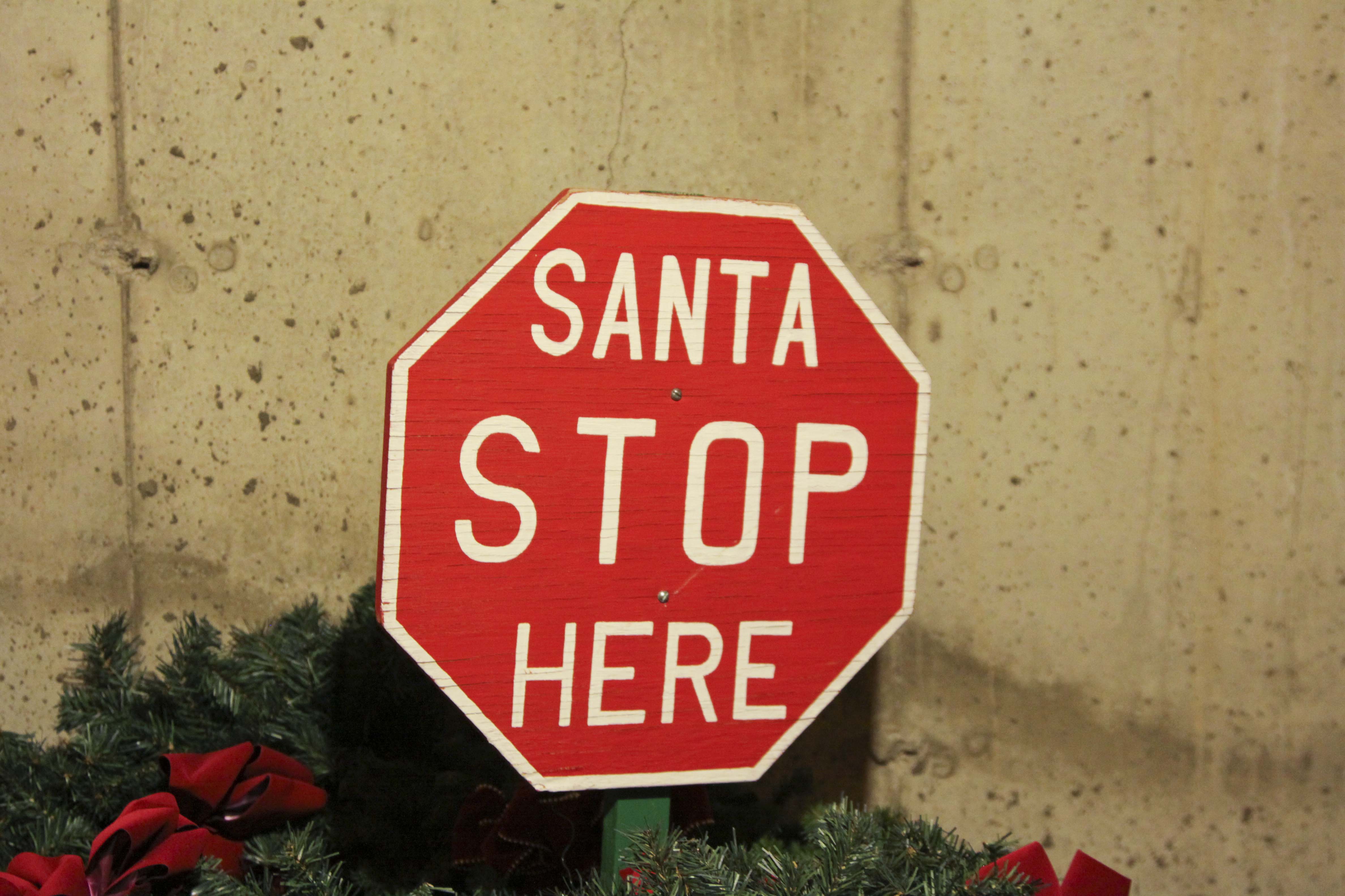 Animated Santa Claus and Christmas Decor Group