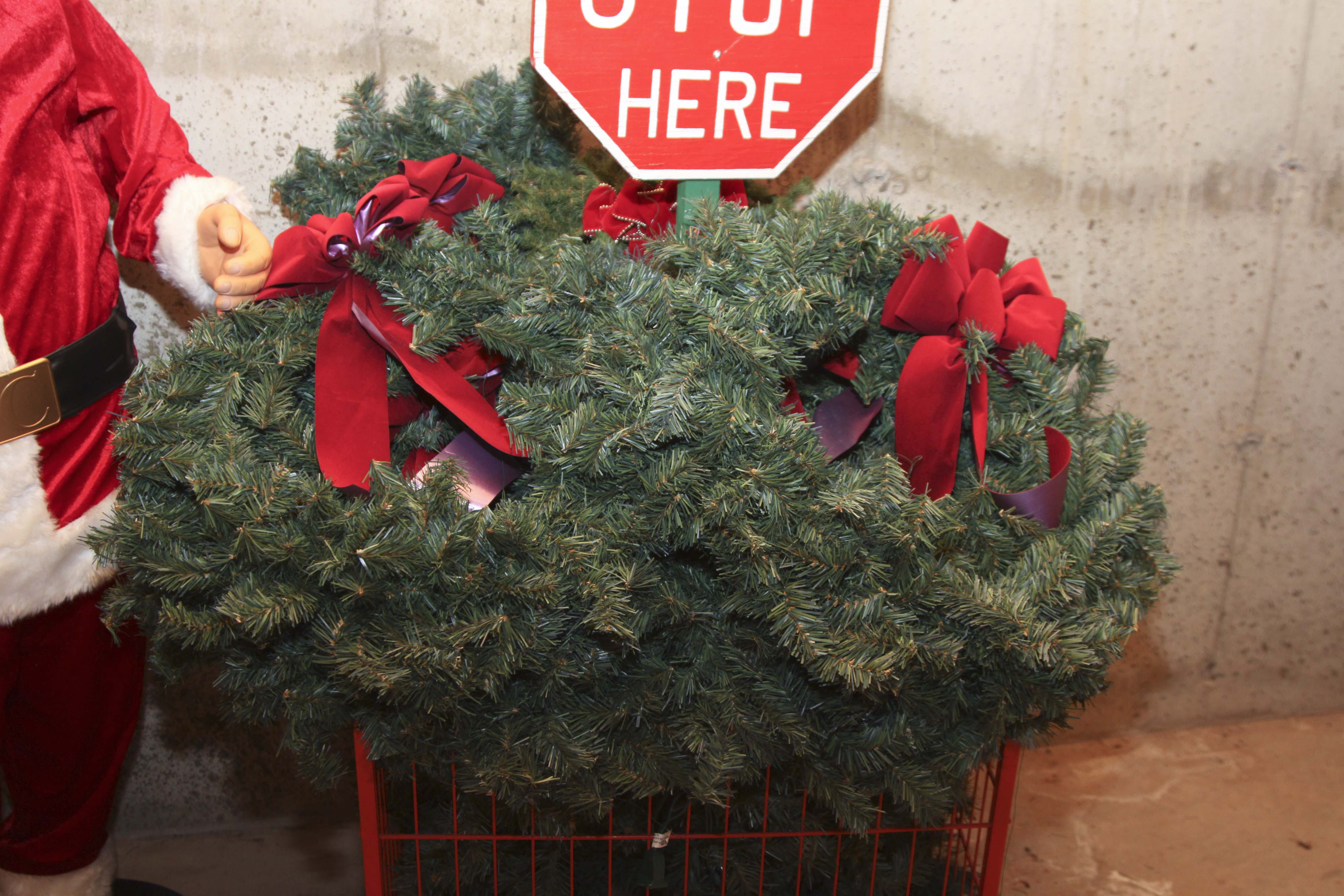 Animated Santa Claus and Christmas Decor Group