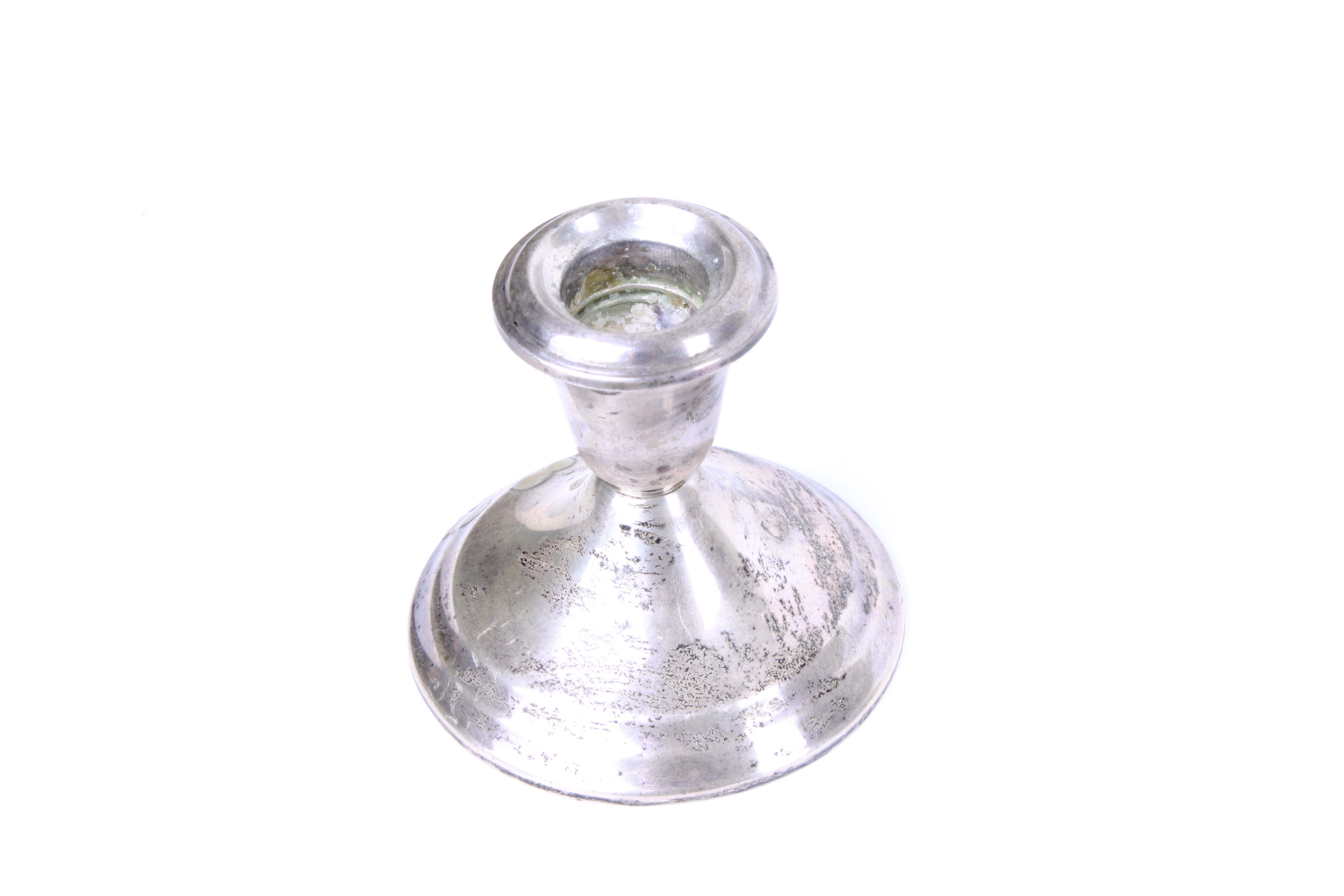 Pair of Gorham Weighted Sterling Silver Candlesticks