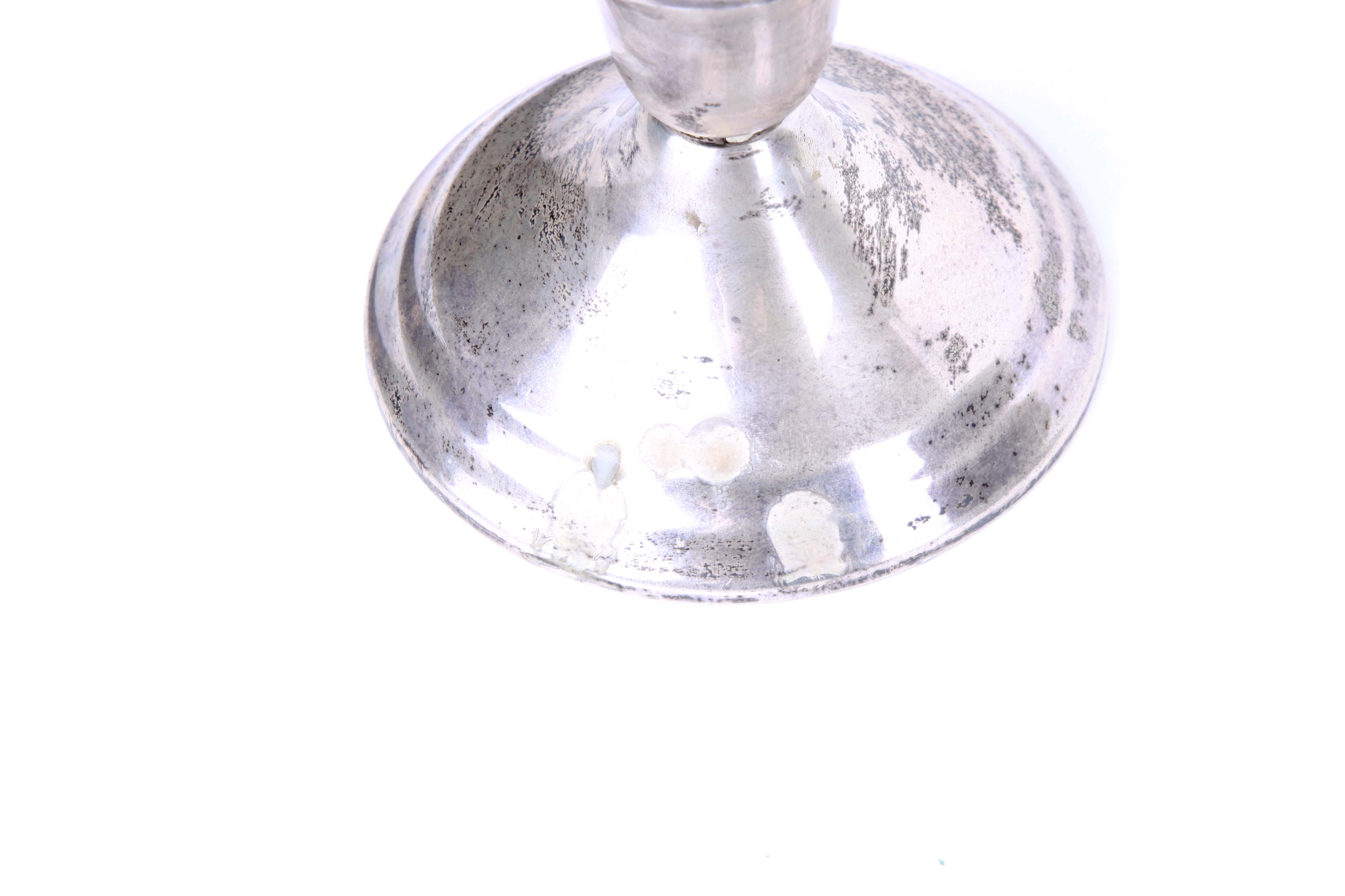 Pair of Gorham Weighted Sterling Silver Candlesticks