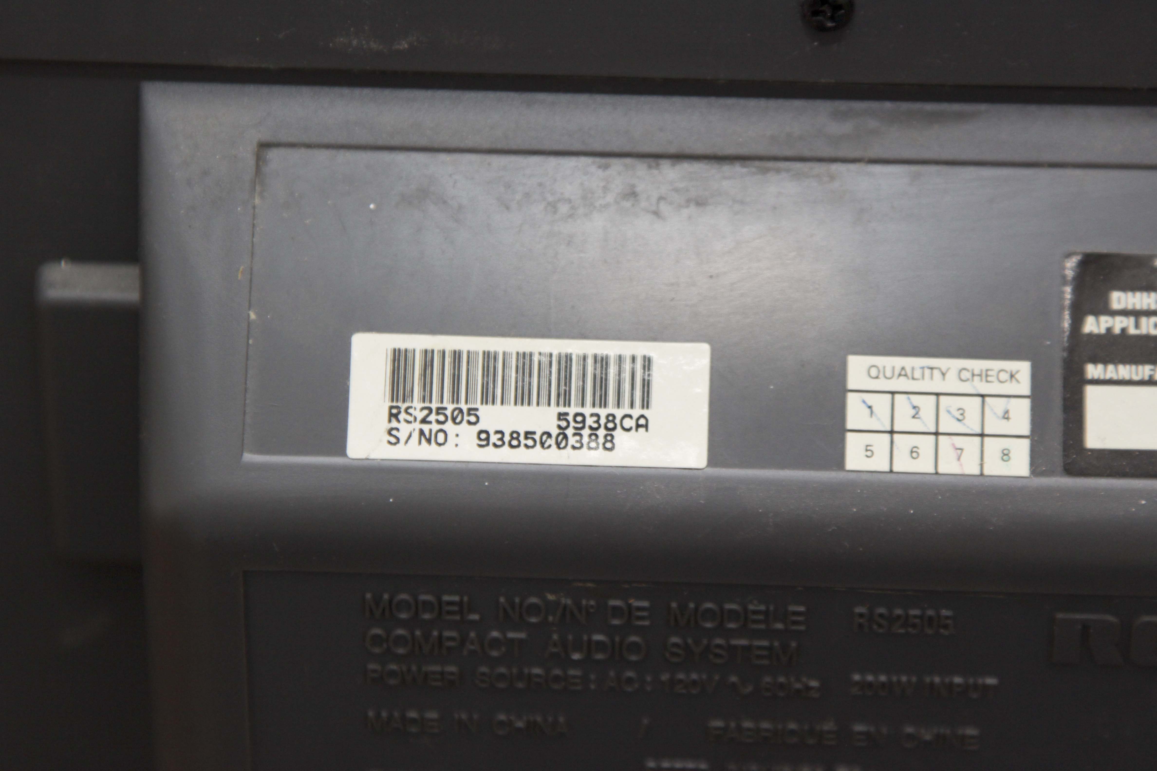 RCA 5-Disc Bookshelf Stereo