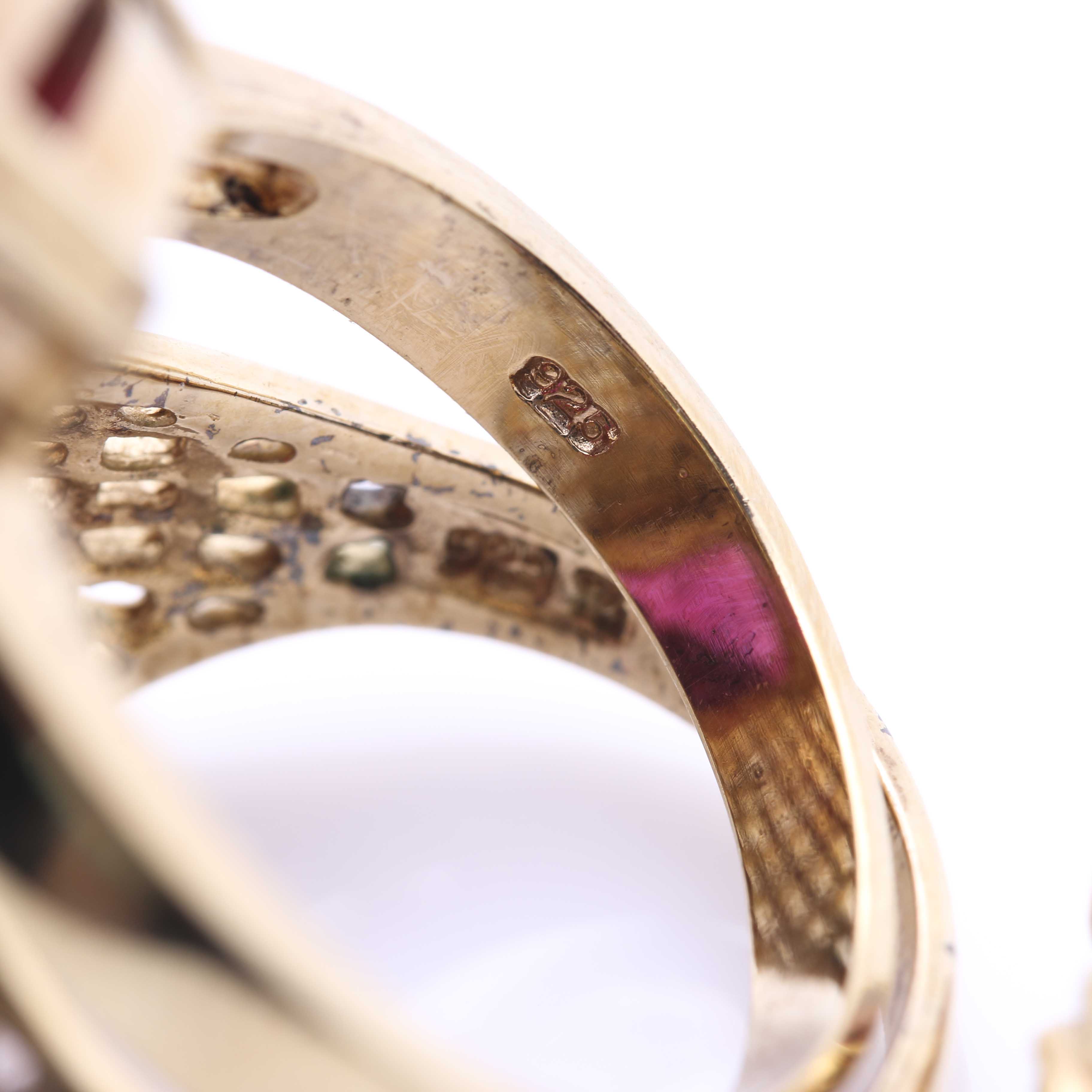 Collection of Sterling Silver Gemstone Rings