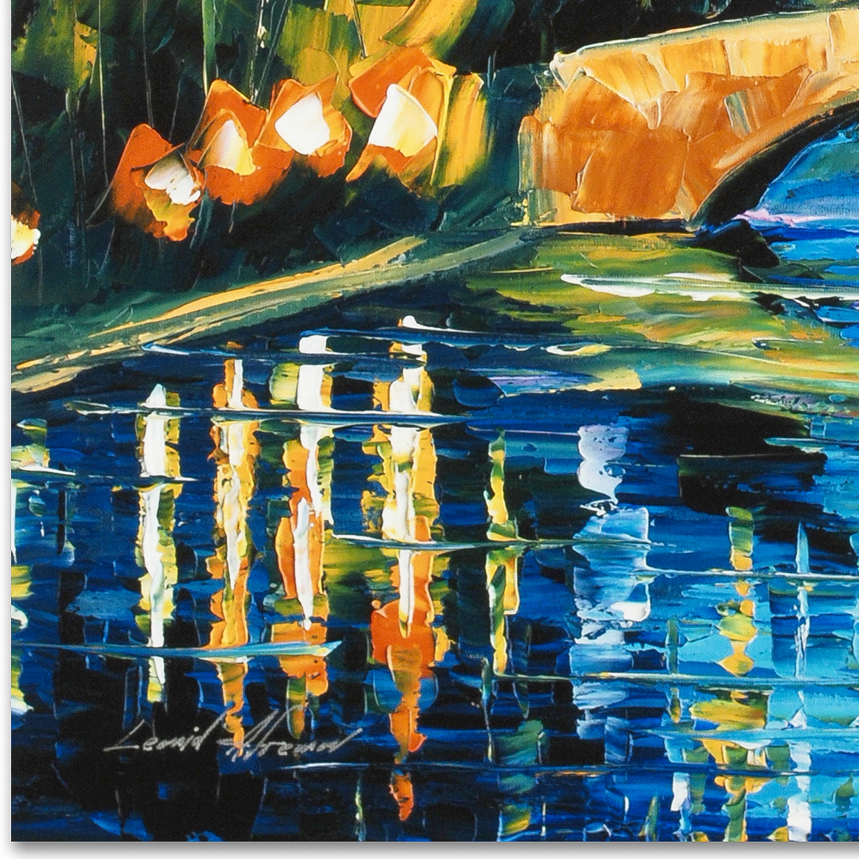 Leonid Afremov Giclée on Gallery Wrapped Canvas "Perfect Night"