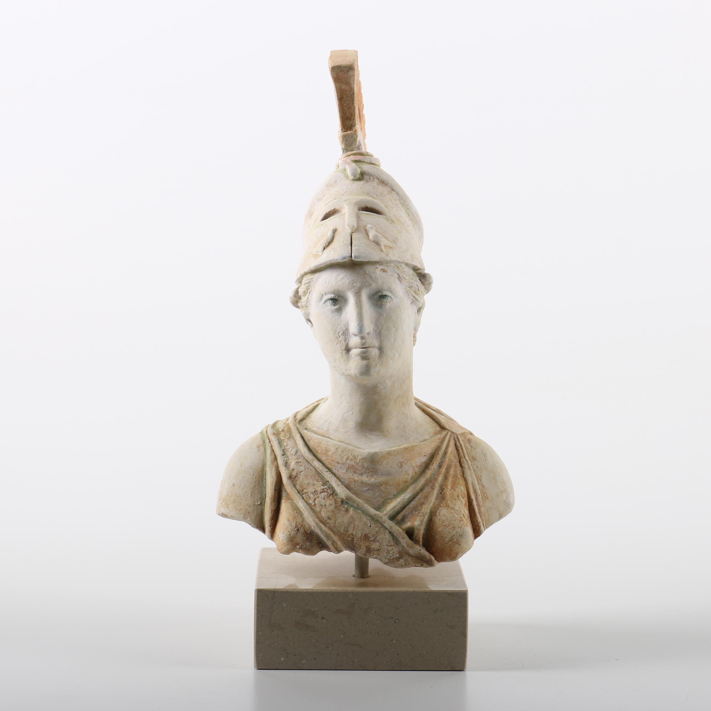 Plaster Reproduction Bust of Athena
