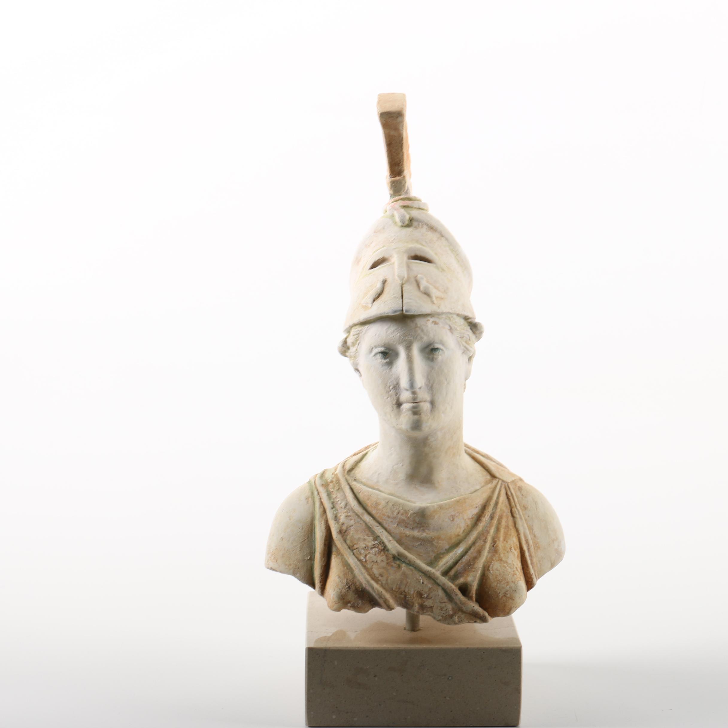 Plaster Reproduction Bust of Athena