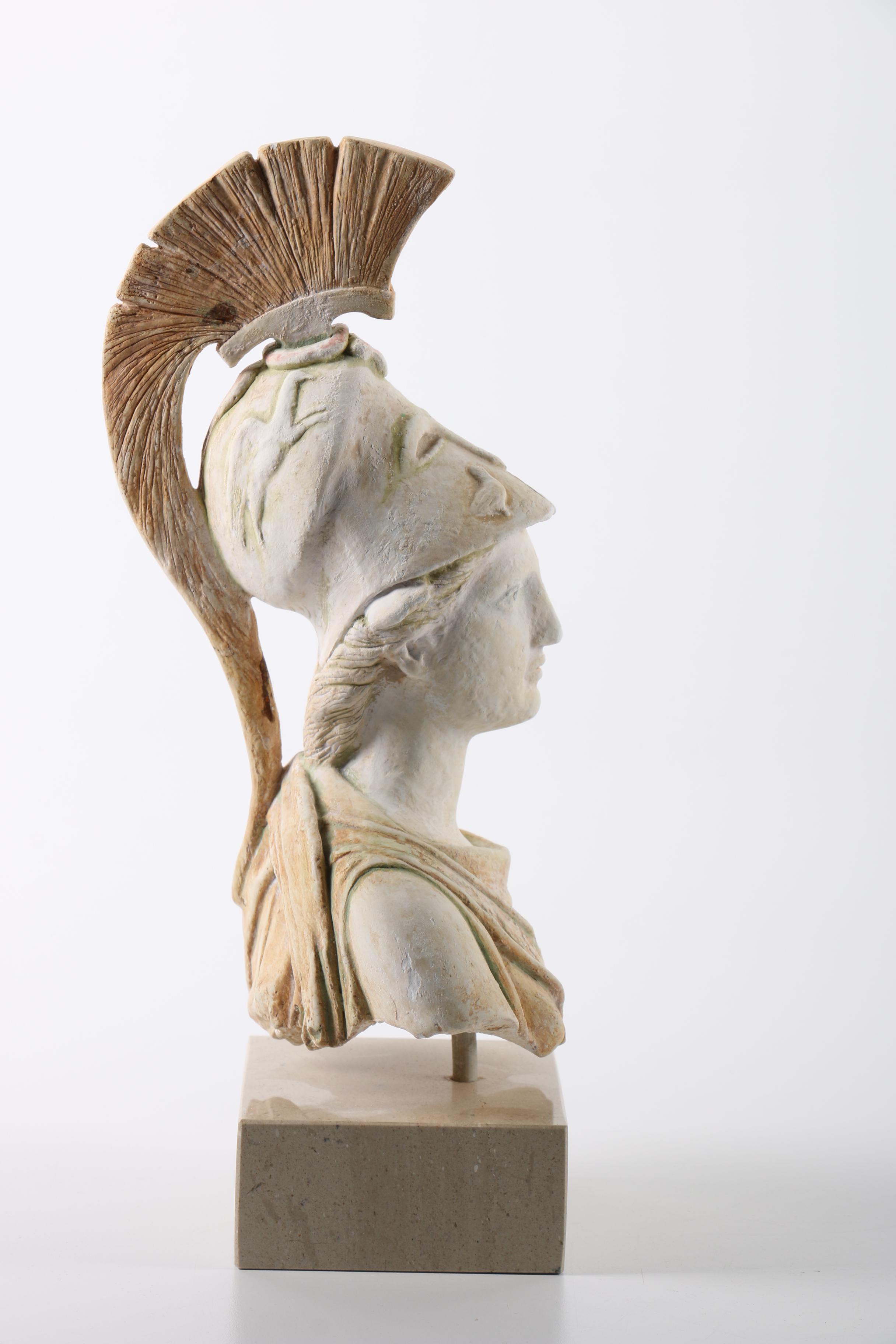 Plaster Reproduction Bust of Athena