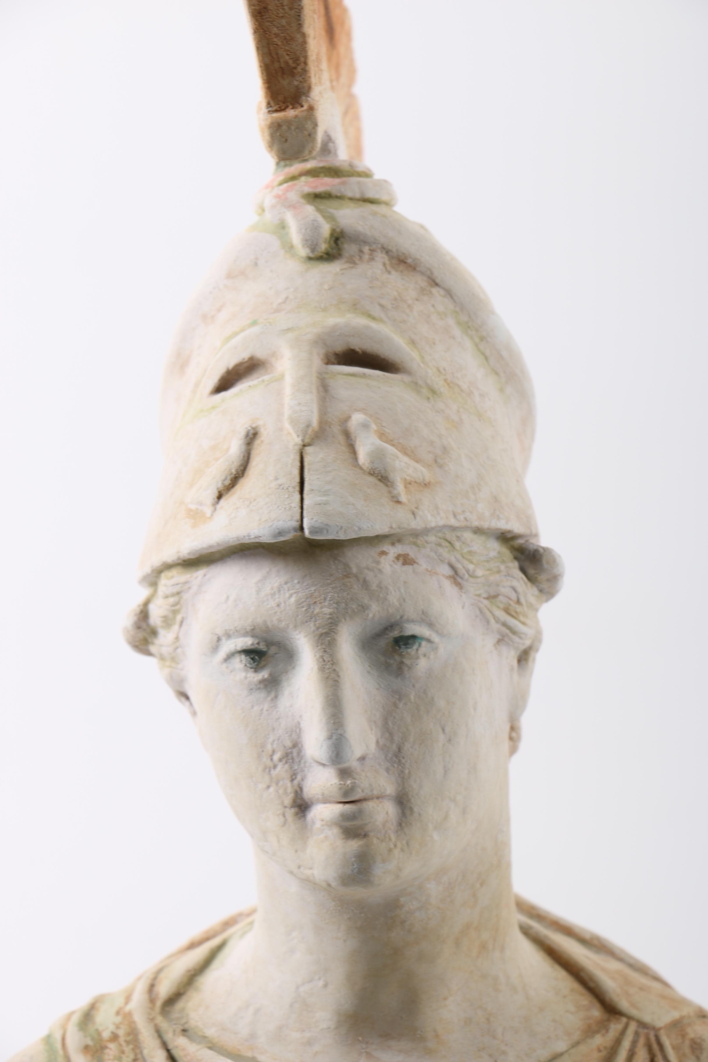 Plaster Reproduction Bust of Athena