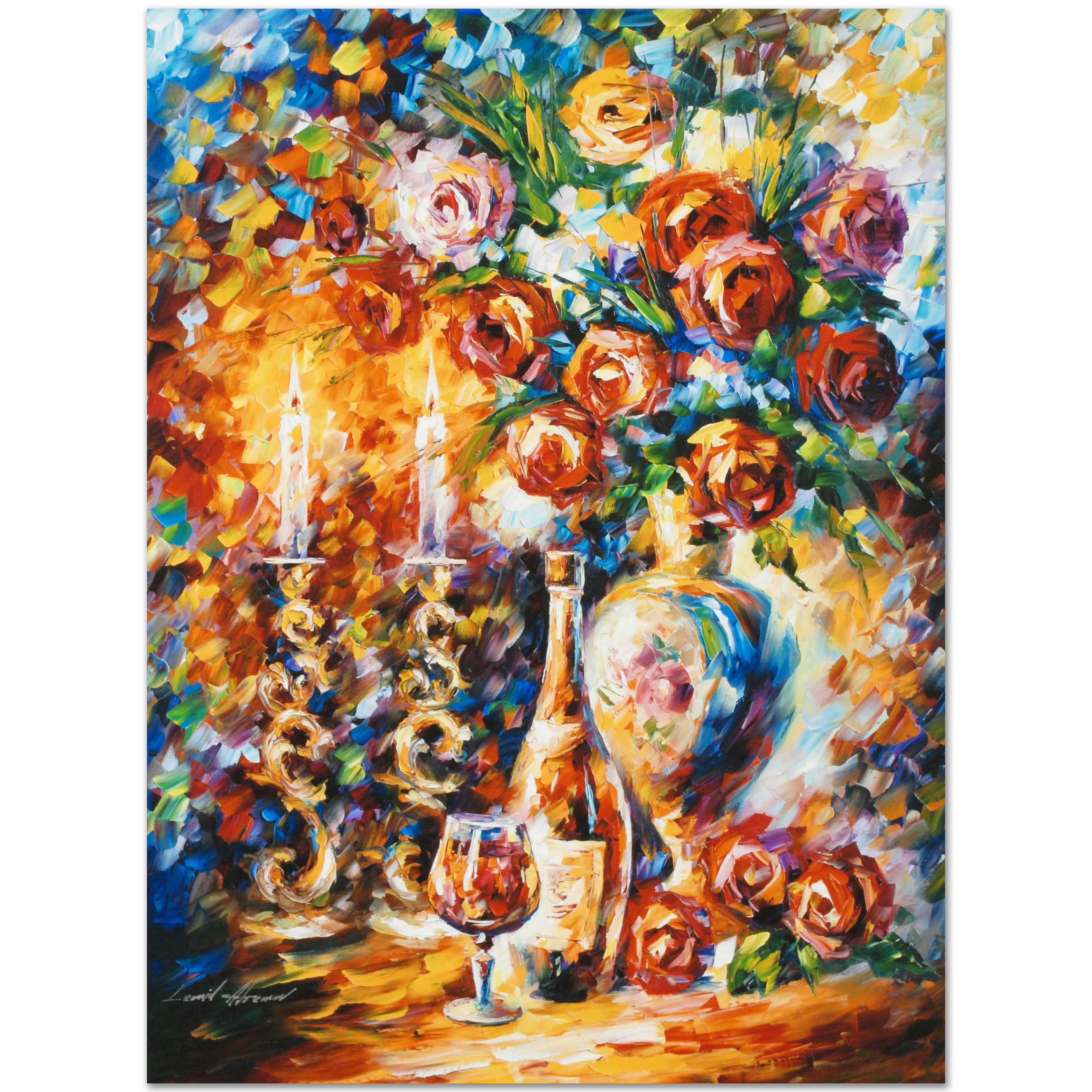 Leonid Afremov Limited Edition Giclée on Gallery Wrapped Canvas "Shabbat"