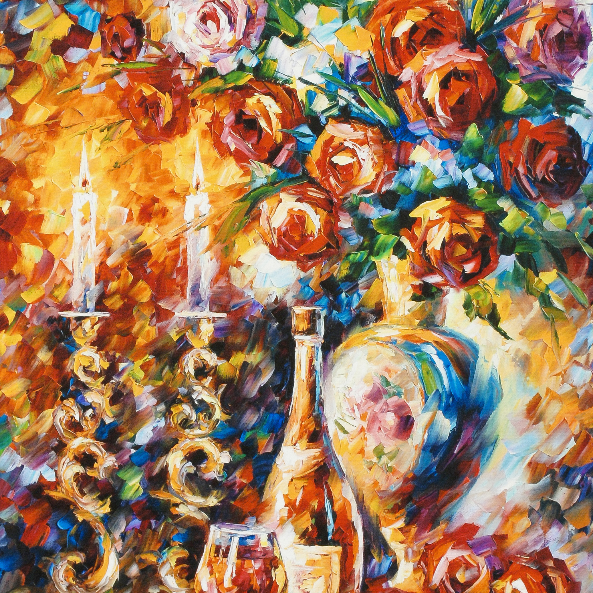 Leonid Afremov Limited Edition Giclée on Gallery Wrapped Canvas "Shabbat"