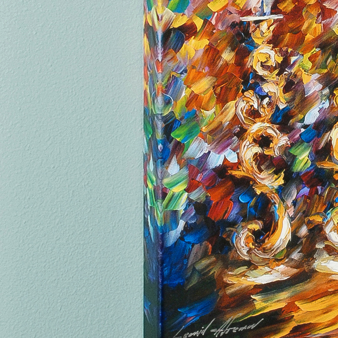 Leonid Afremov Limited Edition Giclée on Gallery Wrapped Canvas "Shabbat"