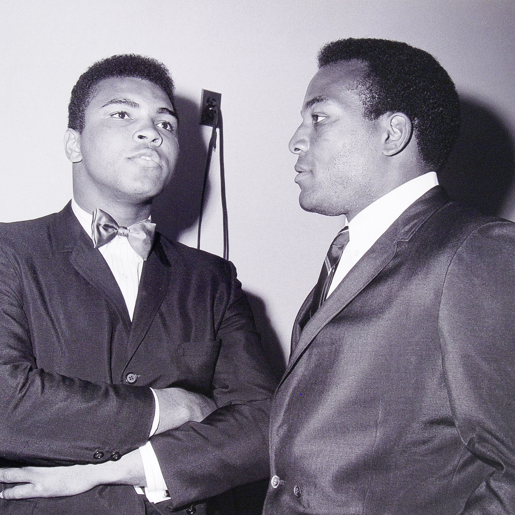 Licensed Photograph of Muhammad Ali and Jim Brown