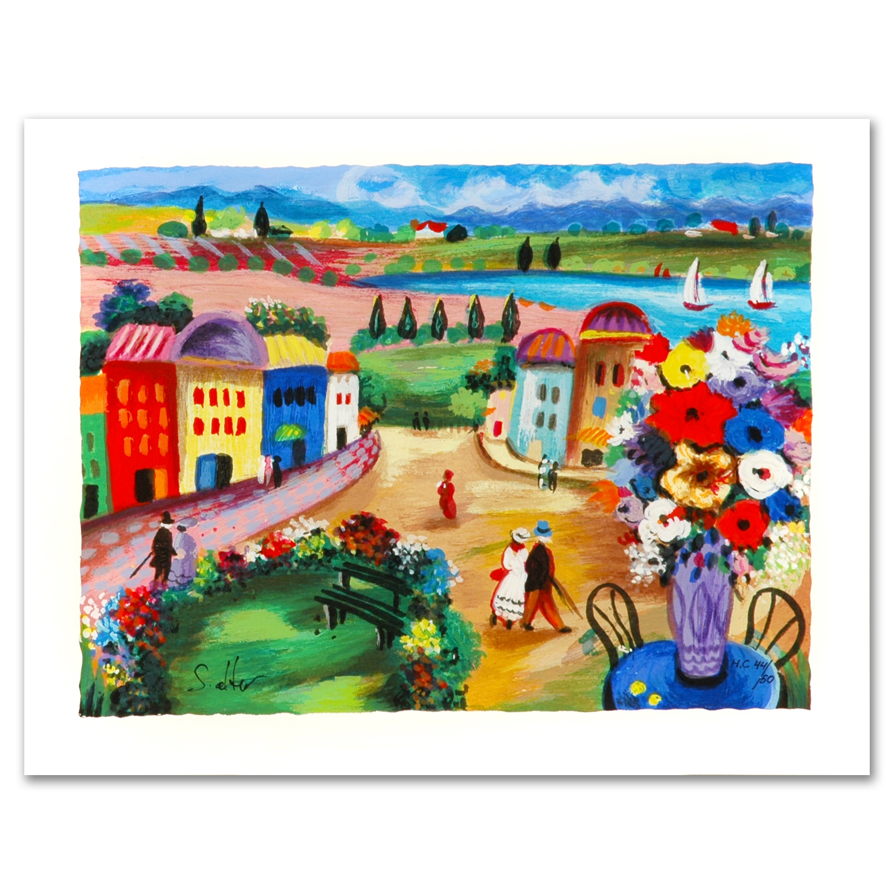 Shlomo Alter "Spring Day" Signed Limited Edition Serigraph