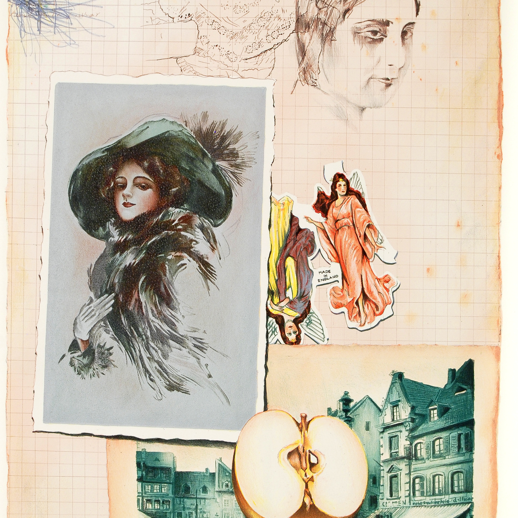 Arie Azene Limited Edition Lithograph on Paper "Family Album"