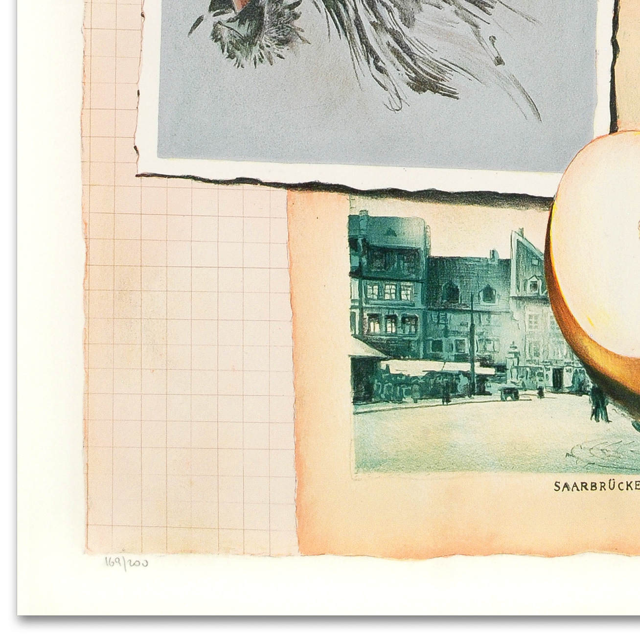 Arie Azene Limited Edition Lithograph on Paper "Family Album"