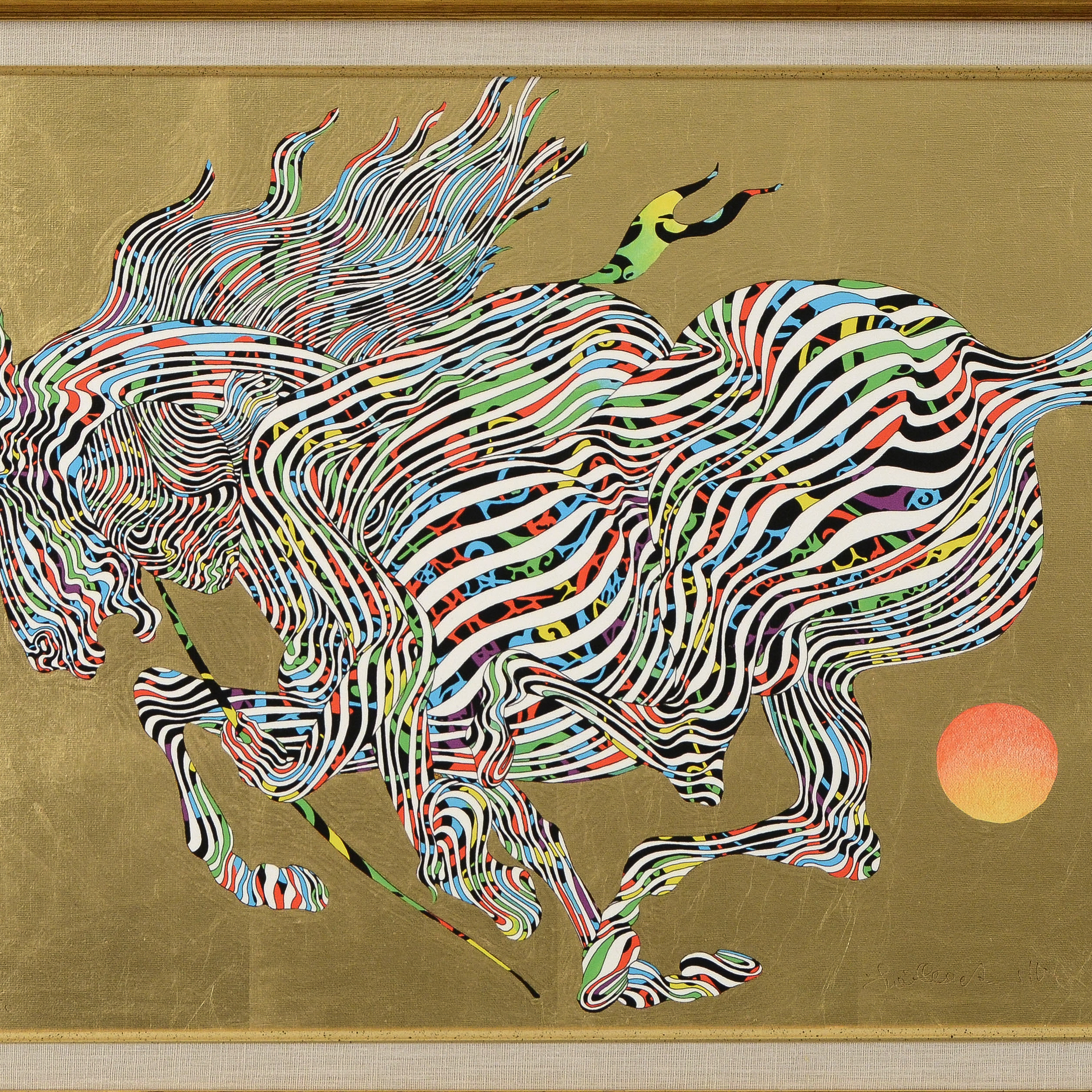 Guillaume Azoulay Limited Edition Giclée with Hand Laid Gold Leaf "El Dorado"