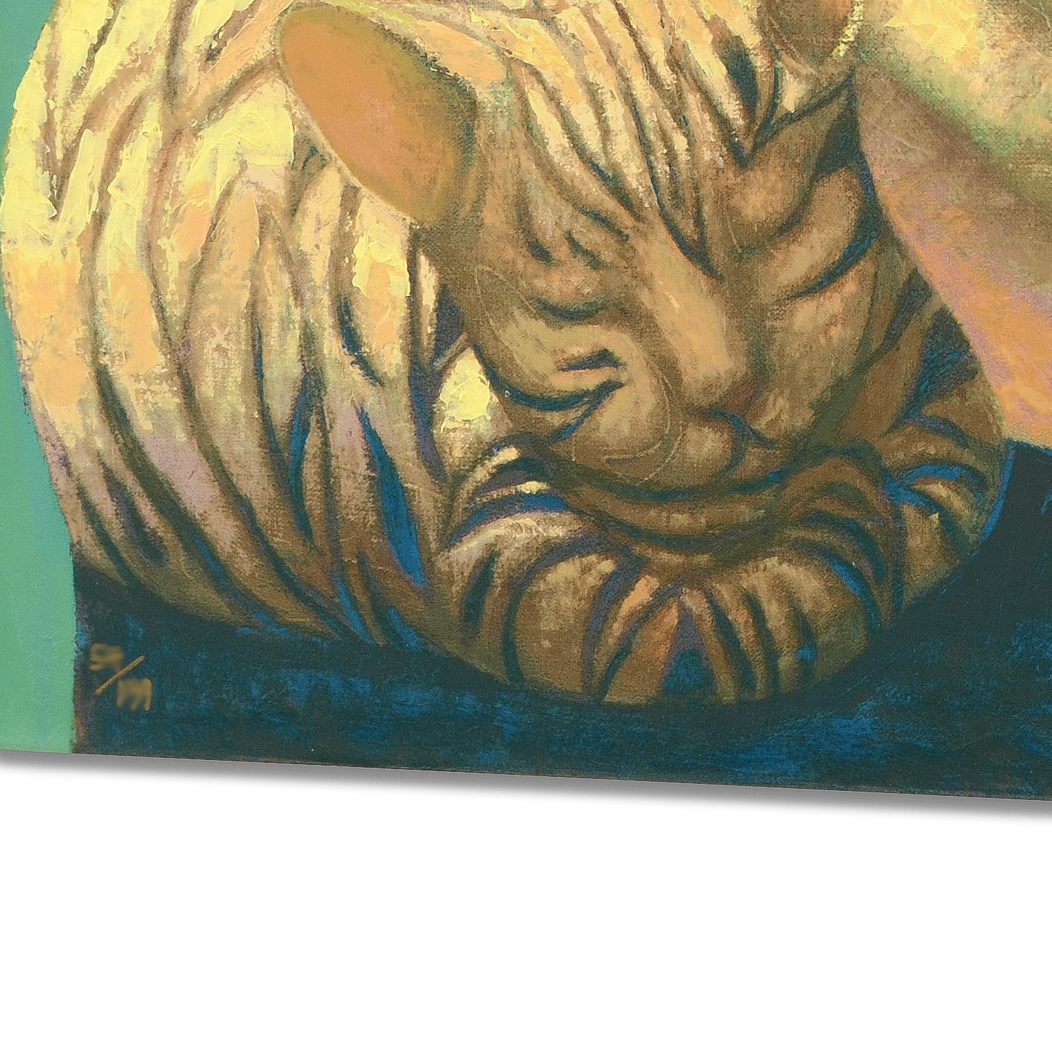 Sasha Bassari Signed Limited Edition Serigraph on Stretched Canvas "My Favorite Cats"