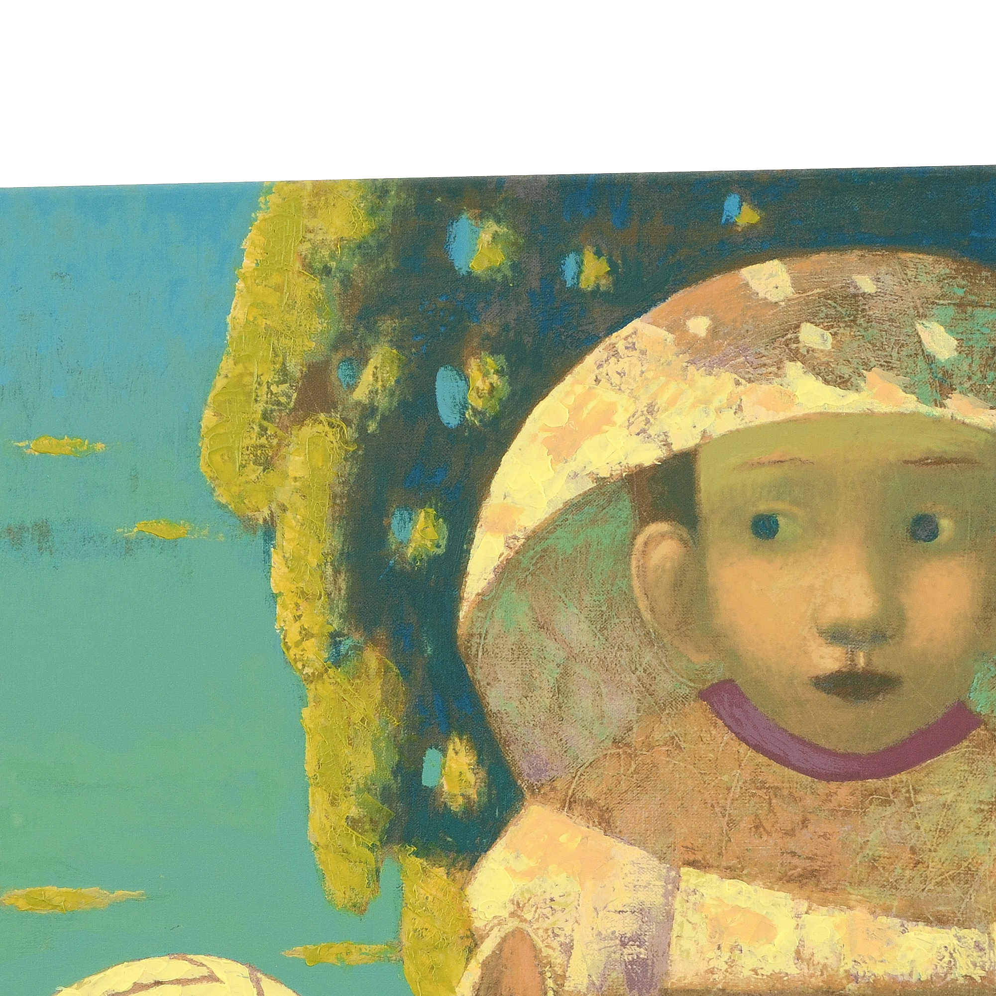 Sasha Bassari Signed Limited Edition Serigraph on Stretched Canvas "My Favorite Cats"