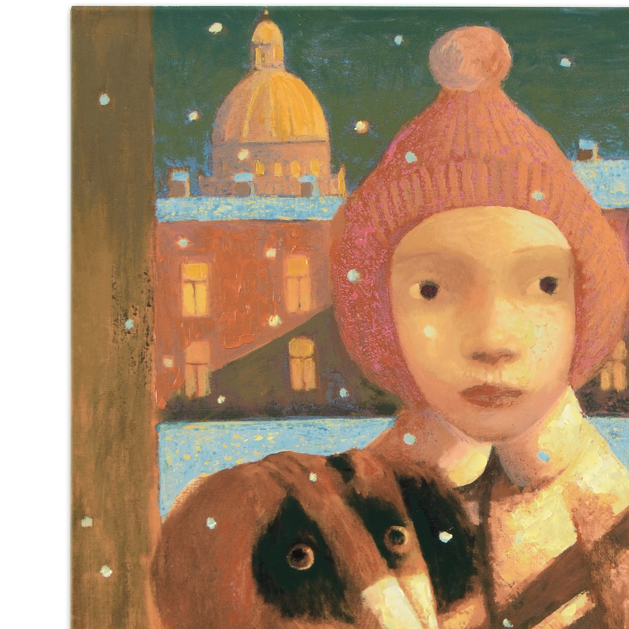 Sasha Bassari Limited Edition Signed Serigraph on Stretched Canvas "Best Friends"