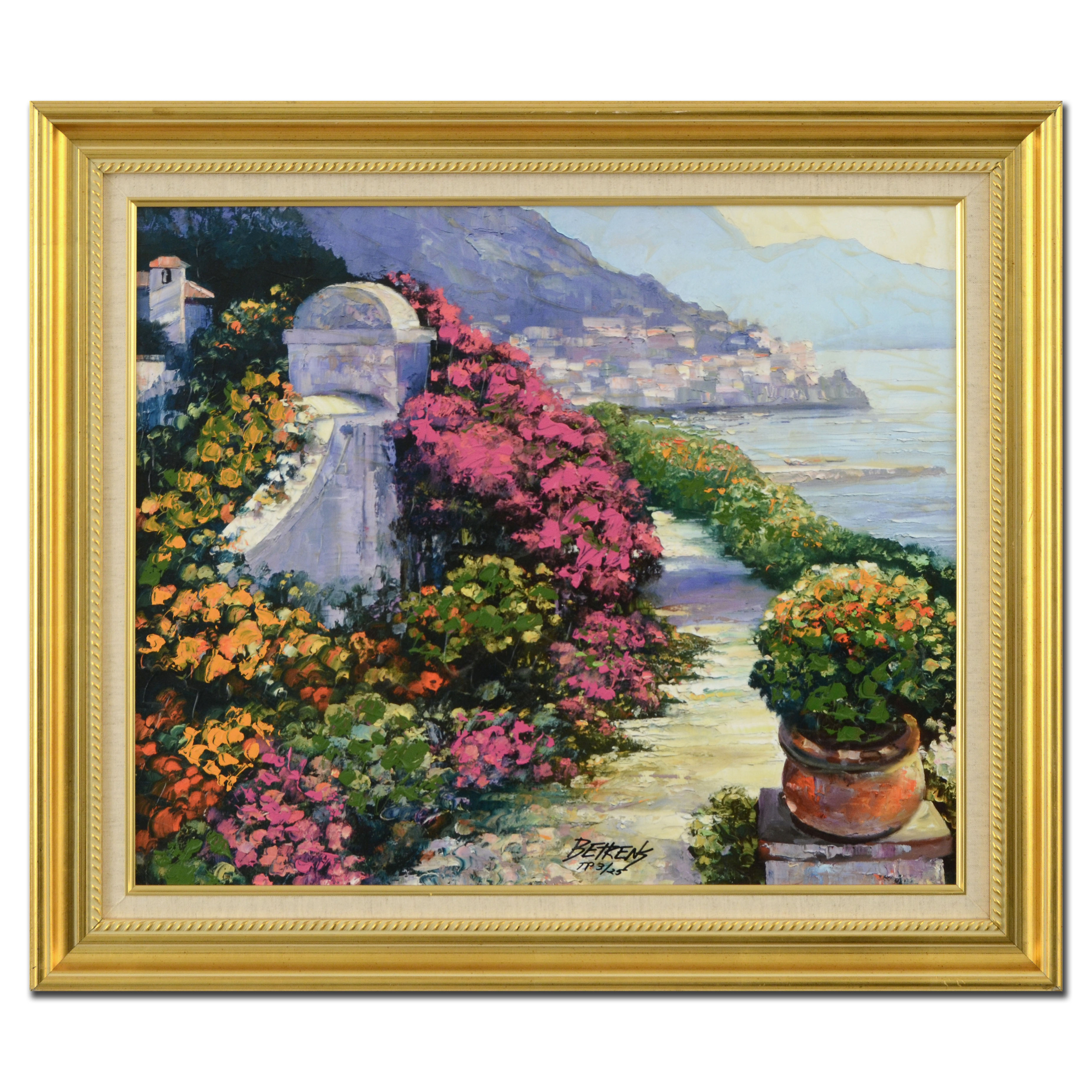 Howard Behrens Limited Edition Giclée on Canvas "Near Amalfi"