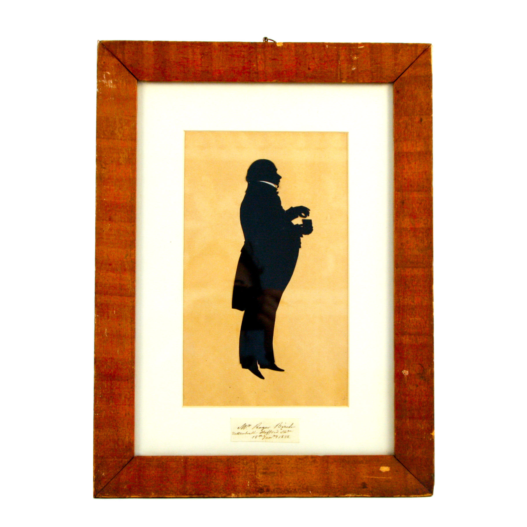 19th C. Cut Paper Siilhouette