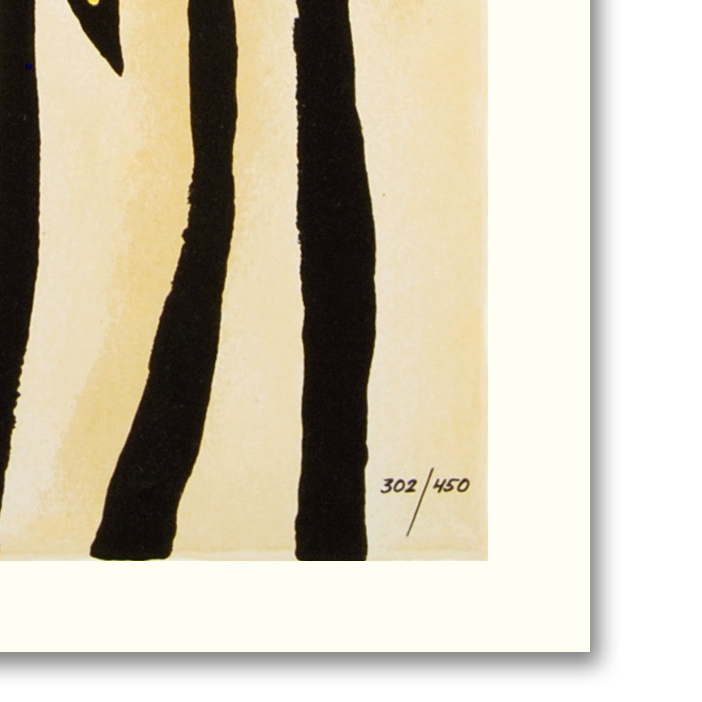 Avi Ben-Simhon Limited Edition Serigraph on Paper "Sunflower Trio"