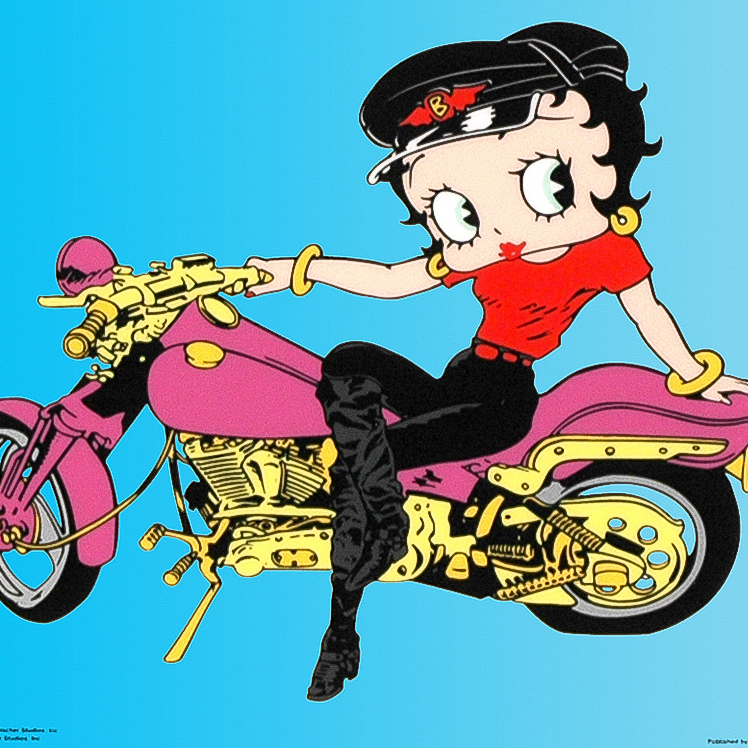 Fleischer Studios, Inc "Betty Boop on Motorcycle" Limited Edition Sericel