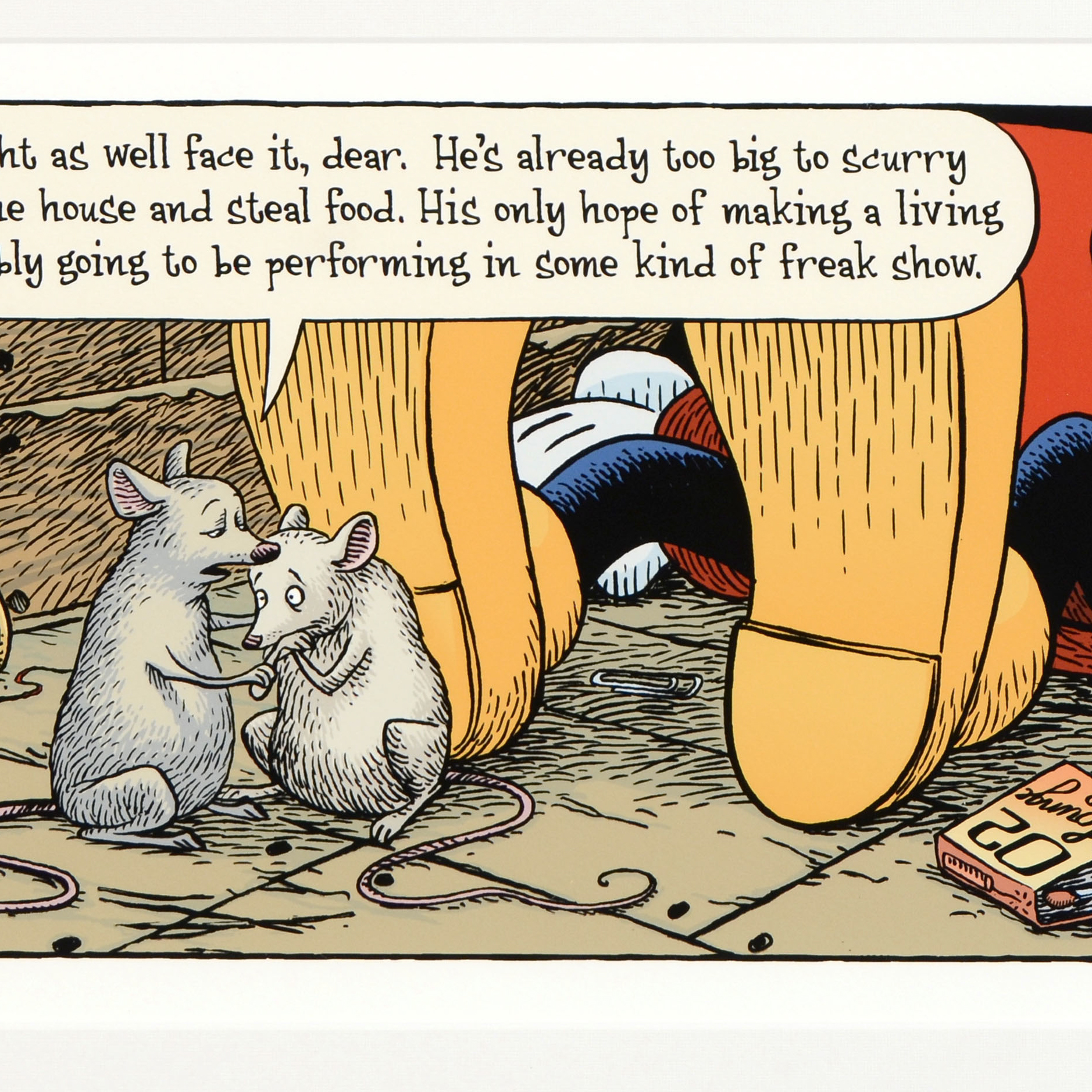 Dan Piraro Bizarro Limited Edition Giclée on Paper "Mickey's Parents"