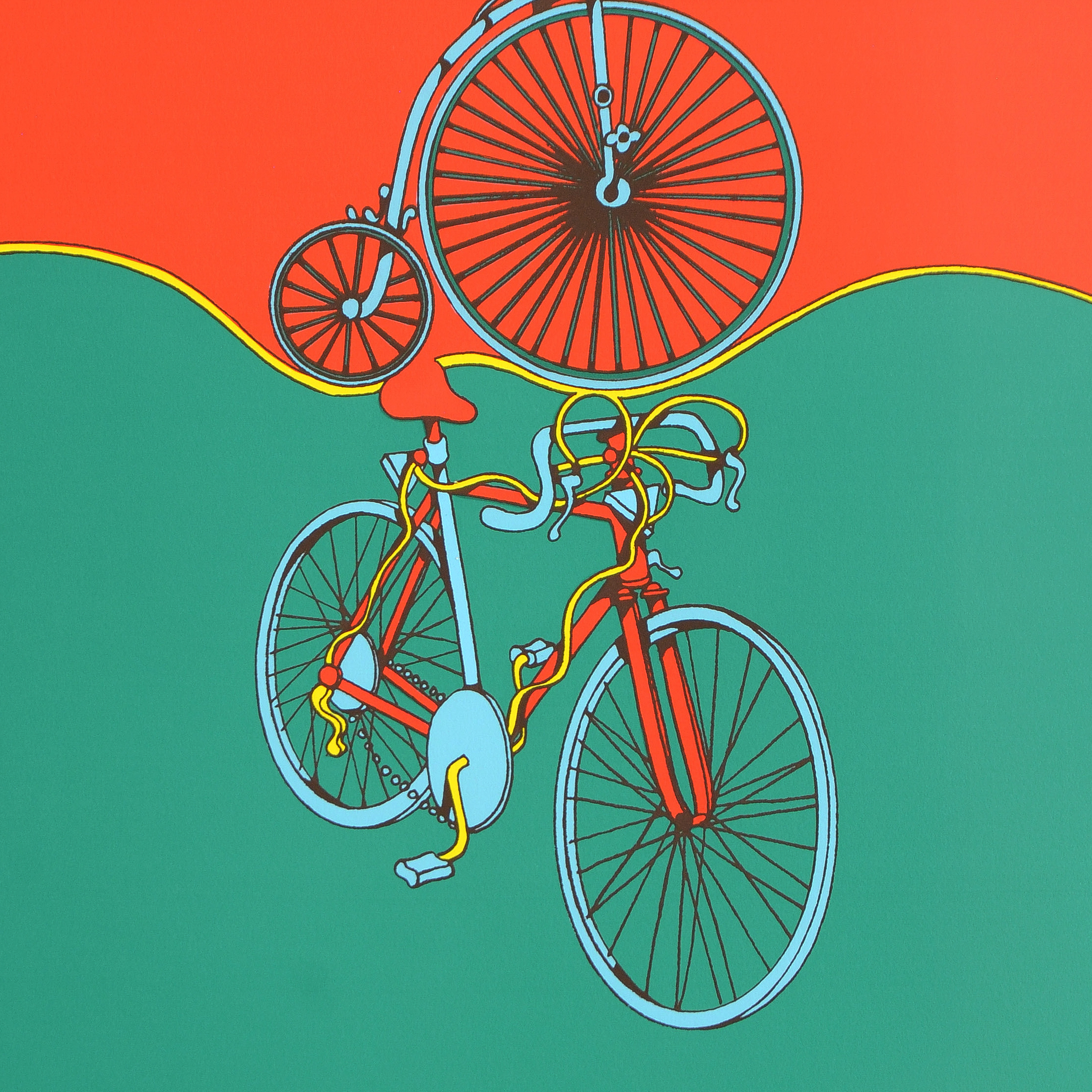 Jack Brusca "Bicycle" Signed Limited Edition Serigraph