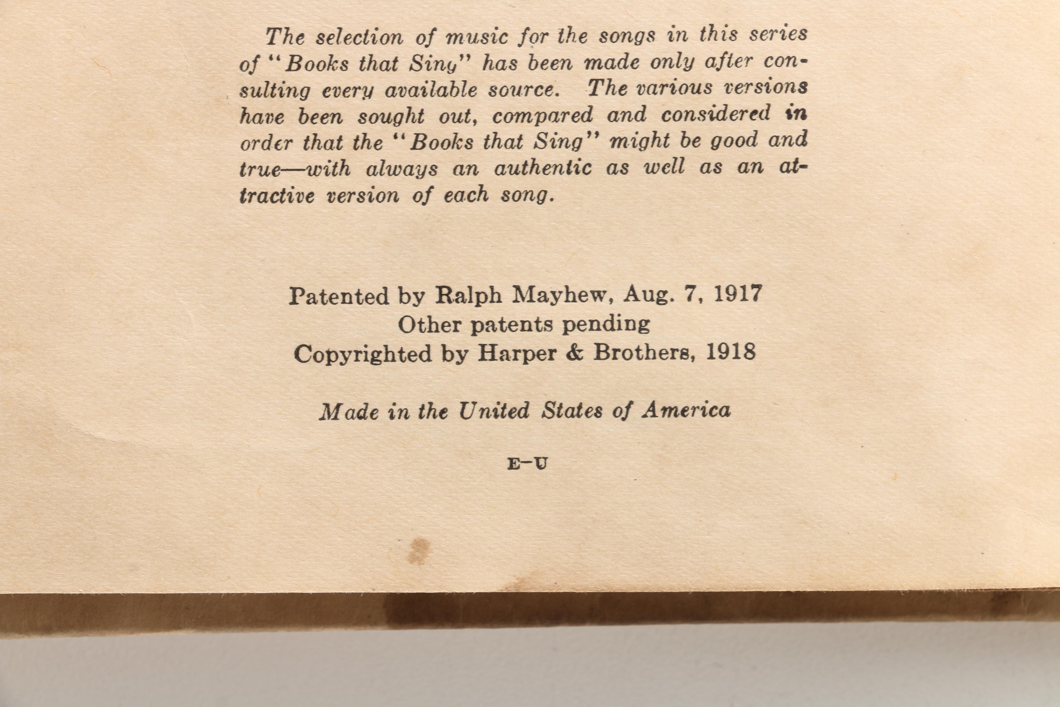 "Bubble Book" Children's Singing Books