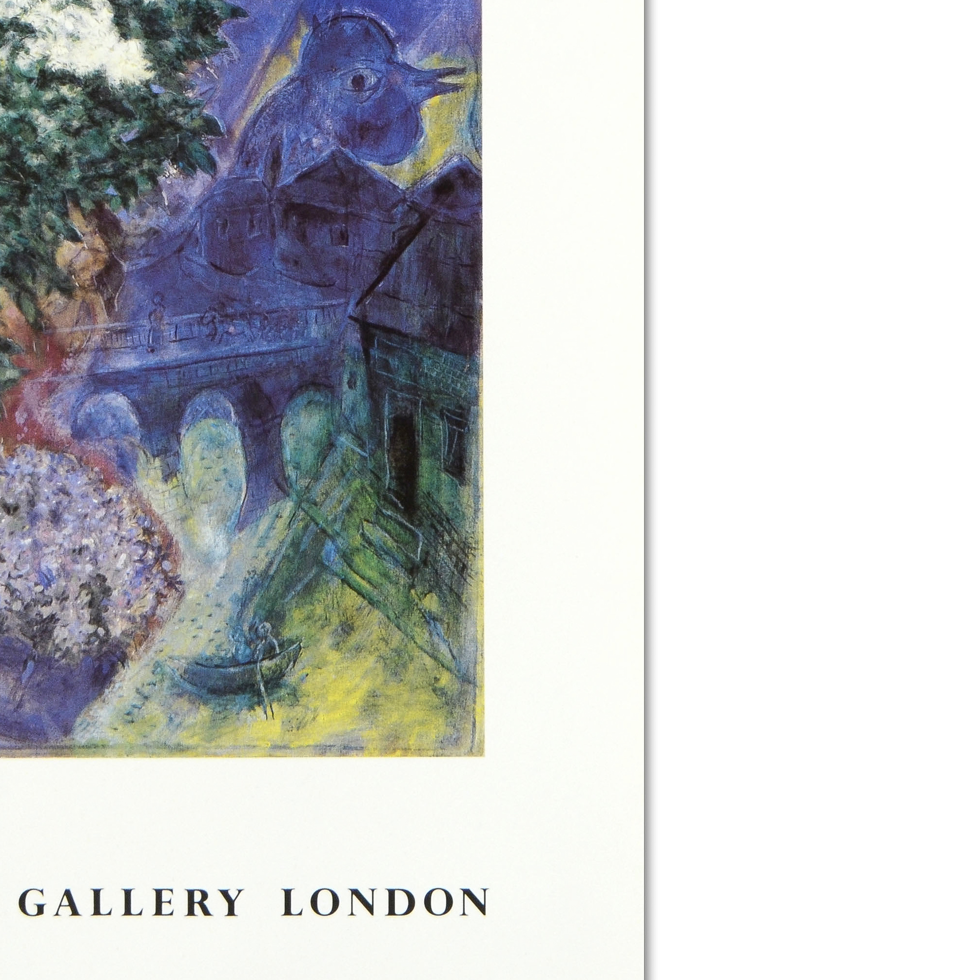 Marc Chagall Fine Art Poster "Bouquet with Flying Lover"