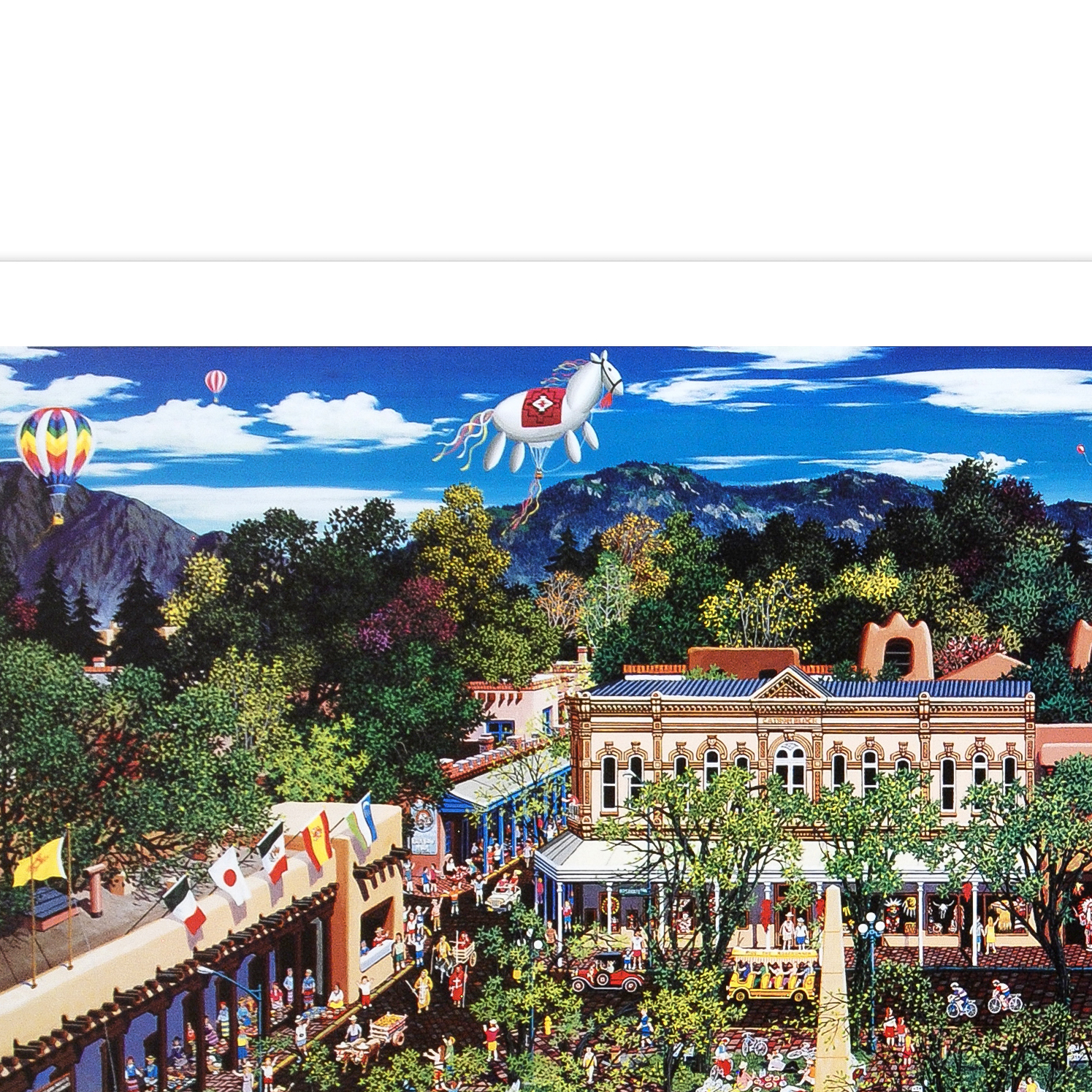 Alexander Chen Signed Offset Lithograph "Santa Fe"