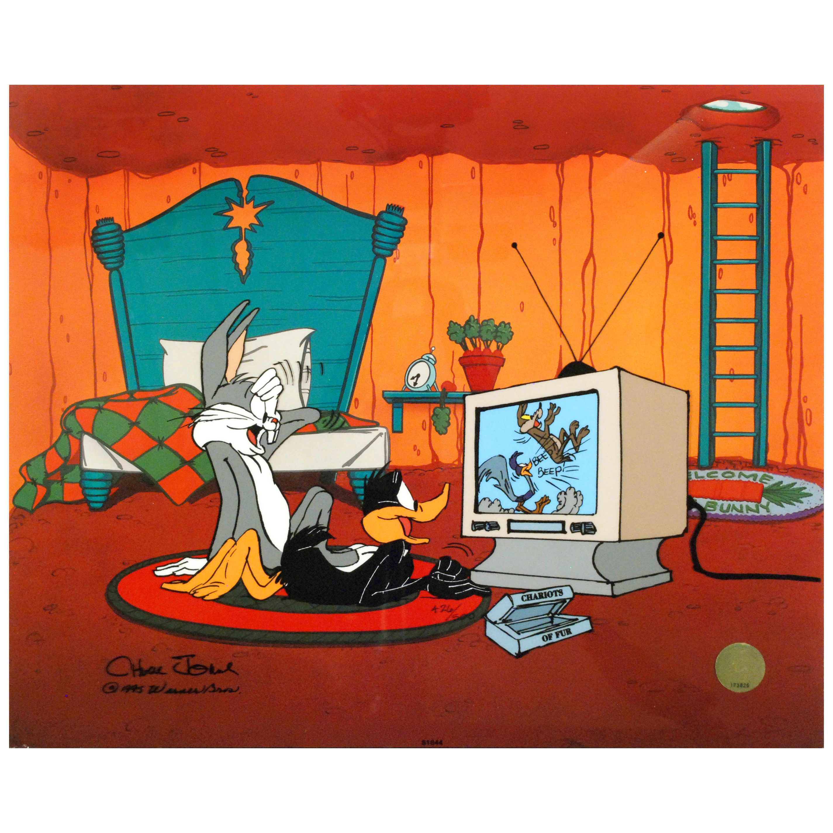 Chuck Jones "Just Fur Laughs" Numbered and Signed Cel