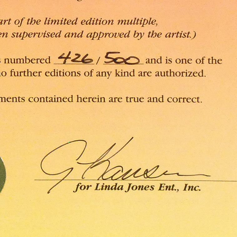 Chuck Jones "Just Fur Laughs" Numbered and Signed Cel