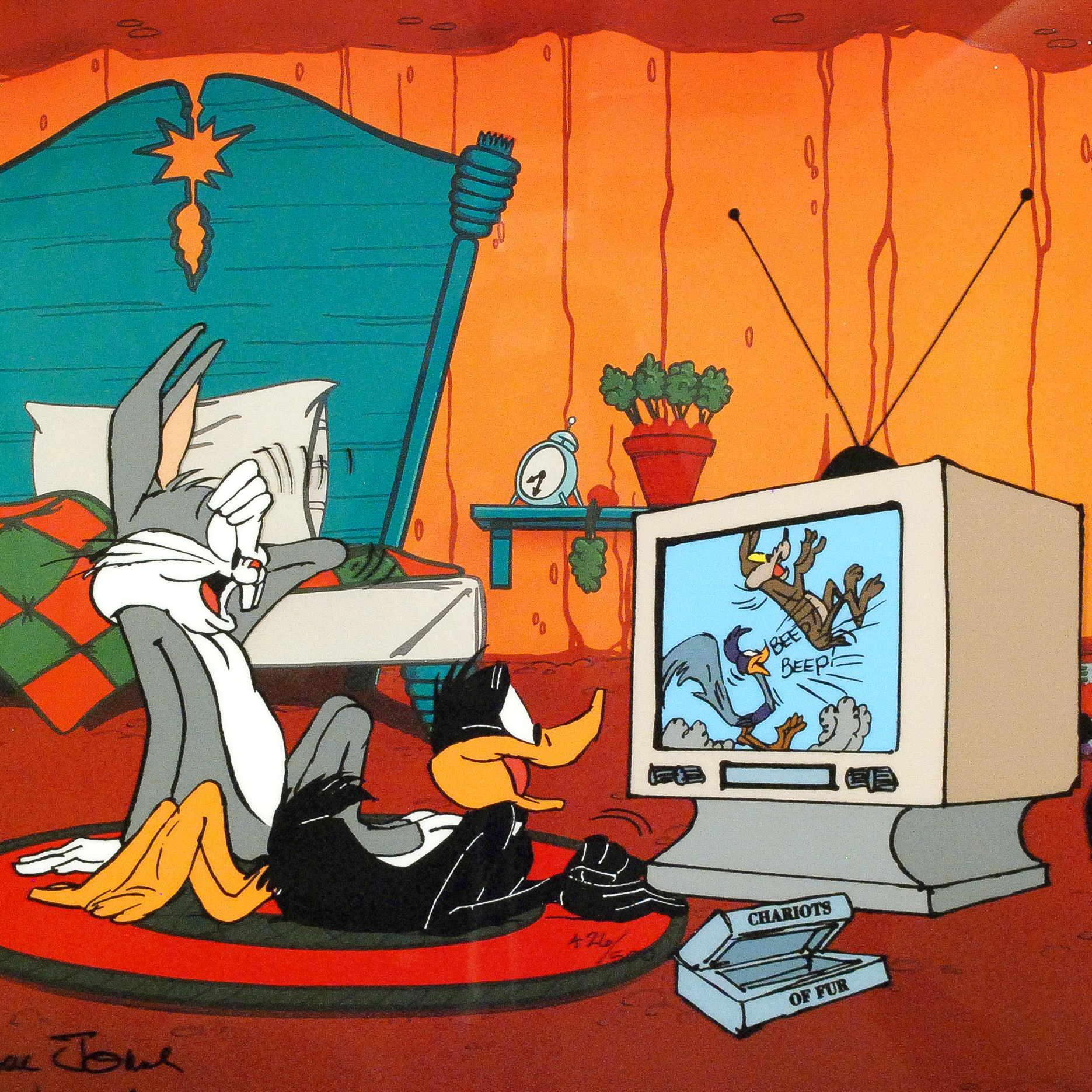 Chuck Jones "Just Fur Laughs" Numbered and Signed Cel
