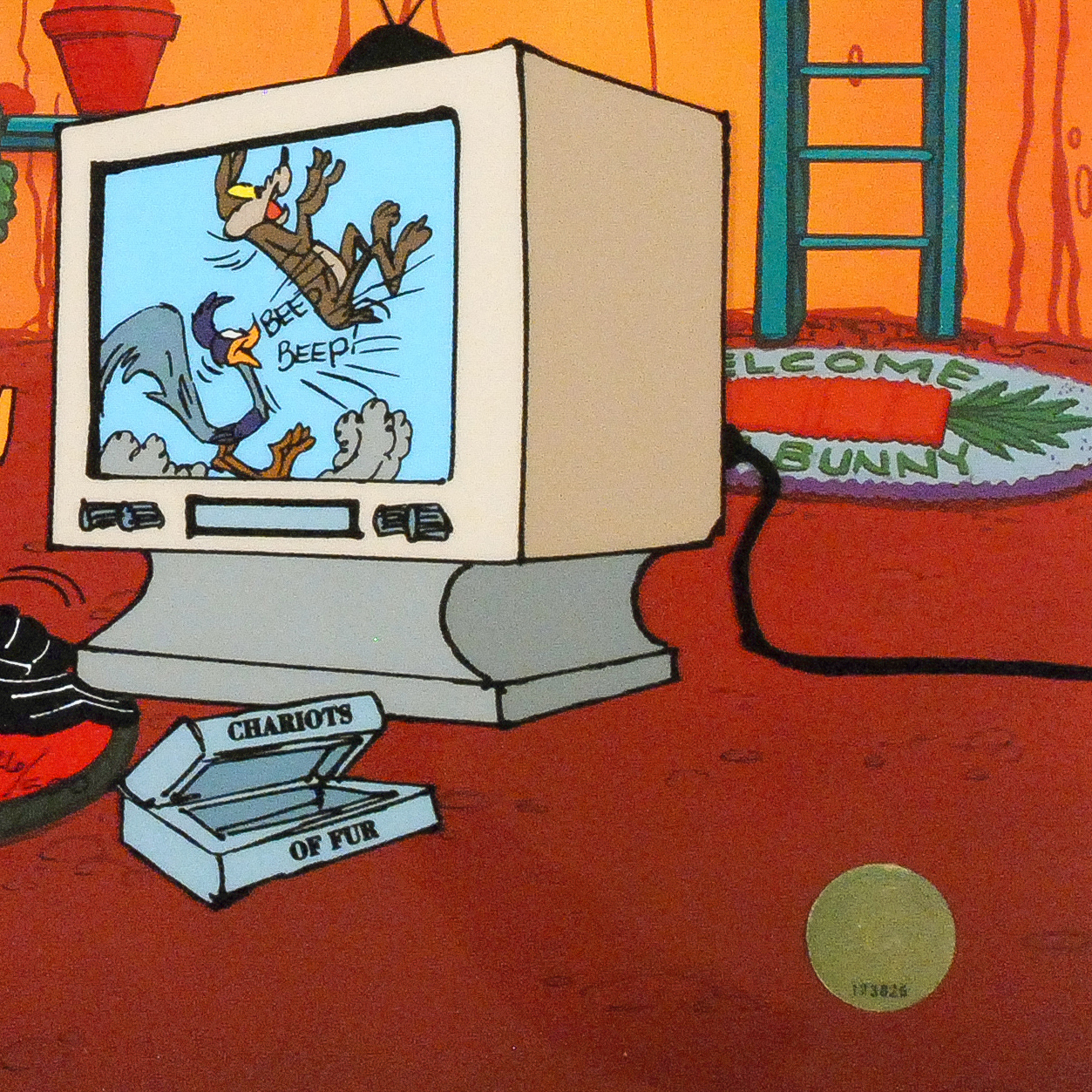 Chuck Jones "Just Fur Laughs" Numbered and Signed Cel